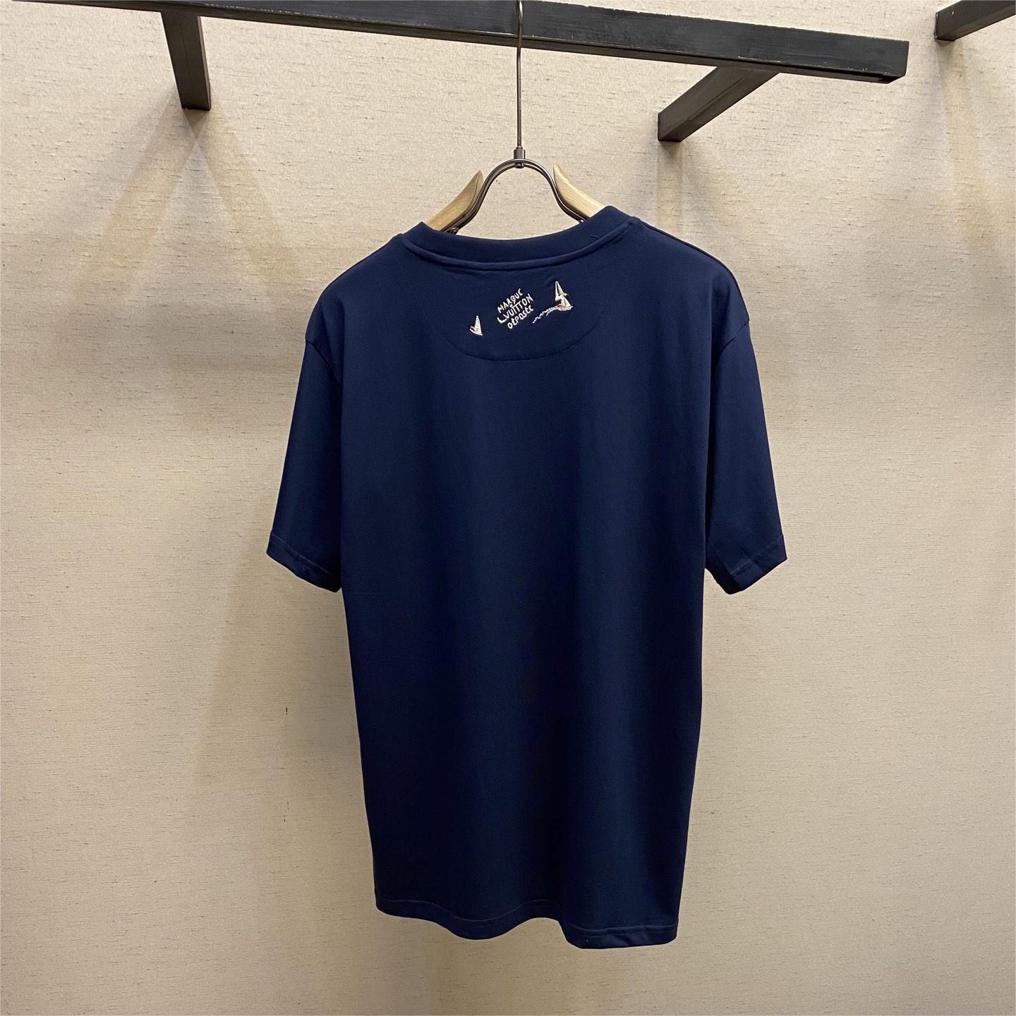 Balenciag ripped logo short-sleeved T-shirt