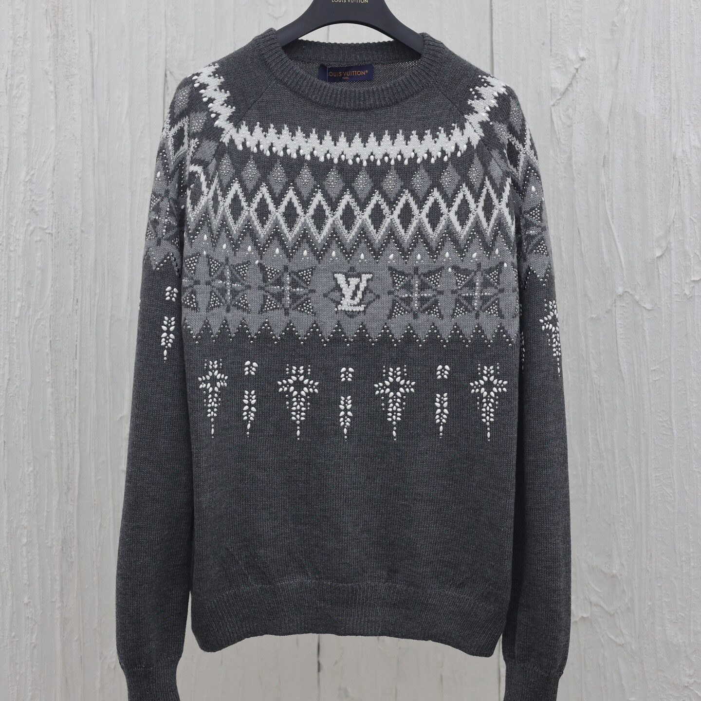 Beaded Cotton Sweater