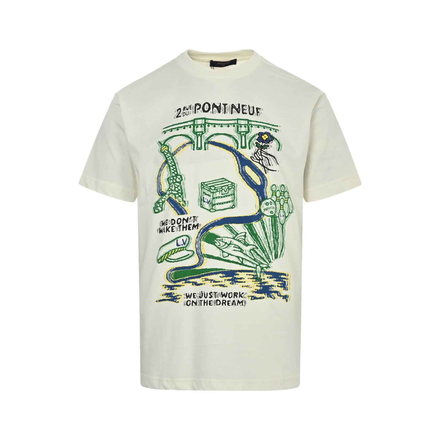 Multi-element printed T-shirt