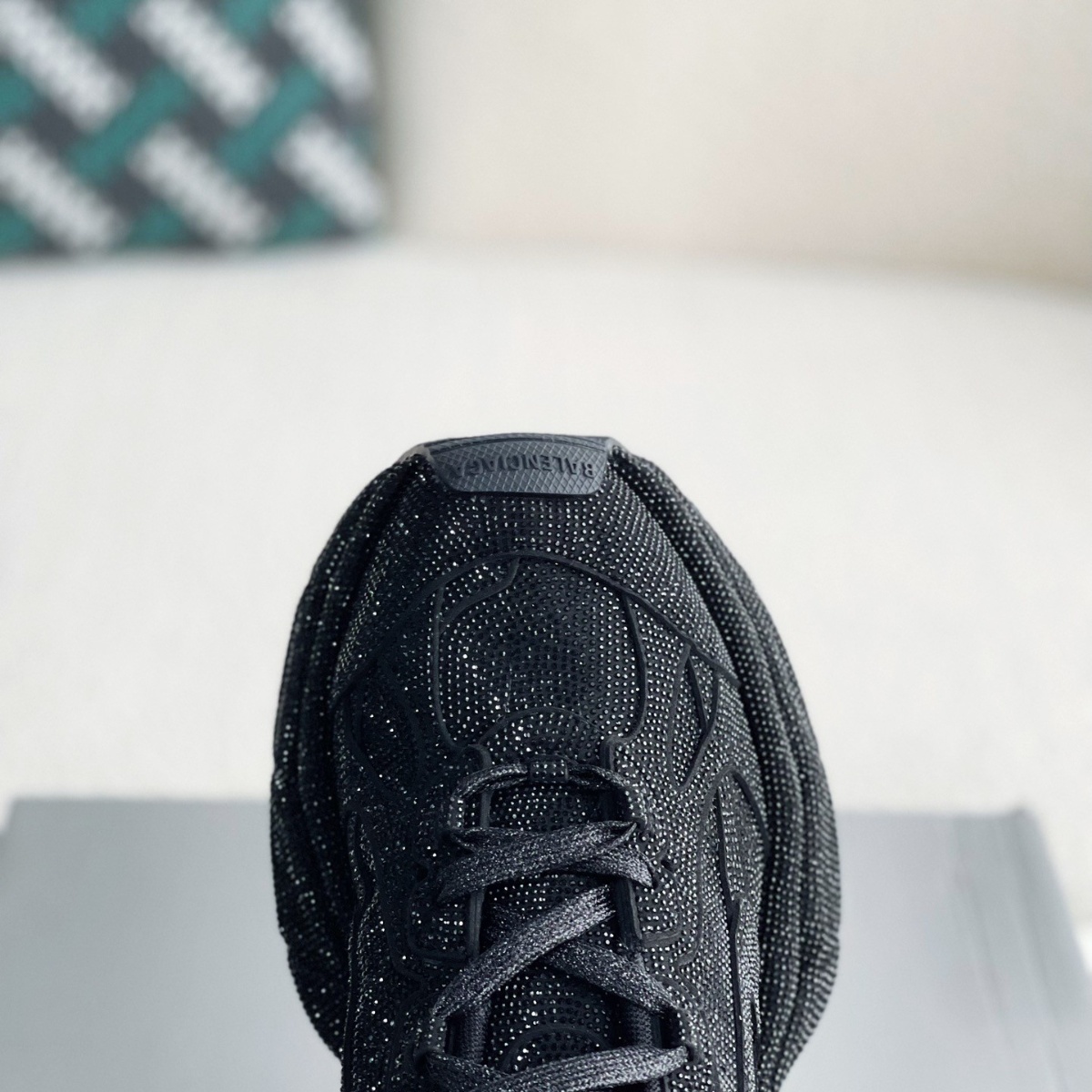 Triple Rhinestone Men's Sneakers