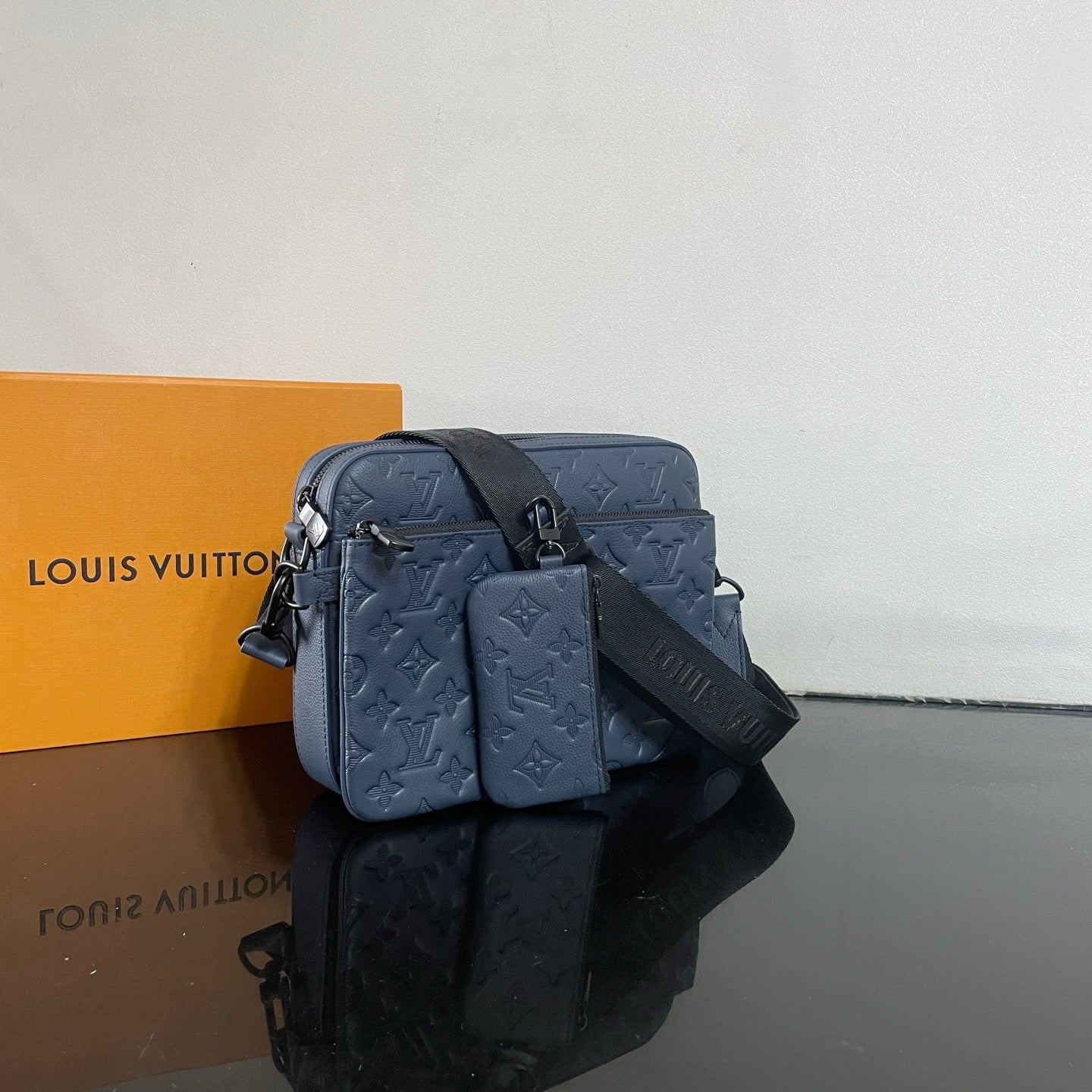 Monogram Shadow Embossed Calf Leather