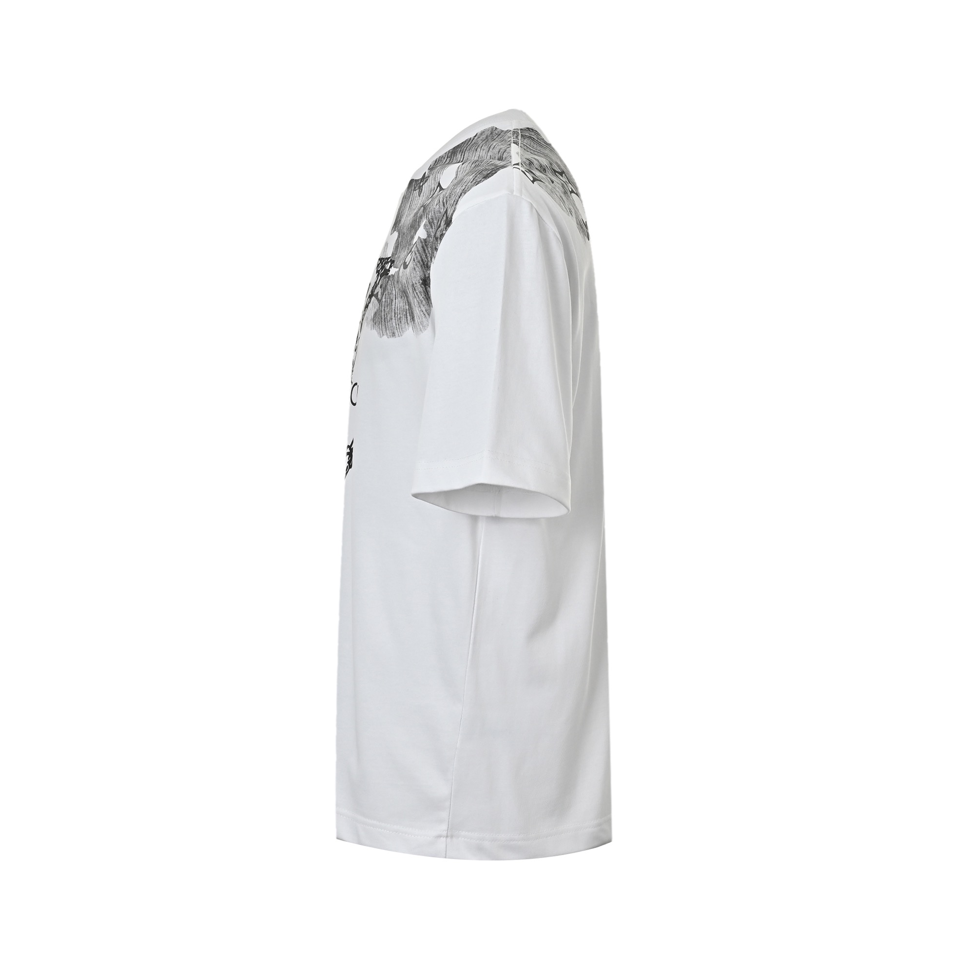 Ink embroidered lettering T-shirt