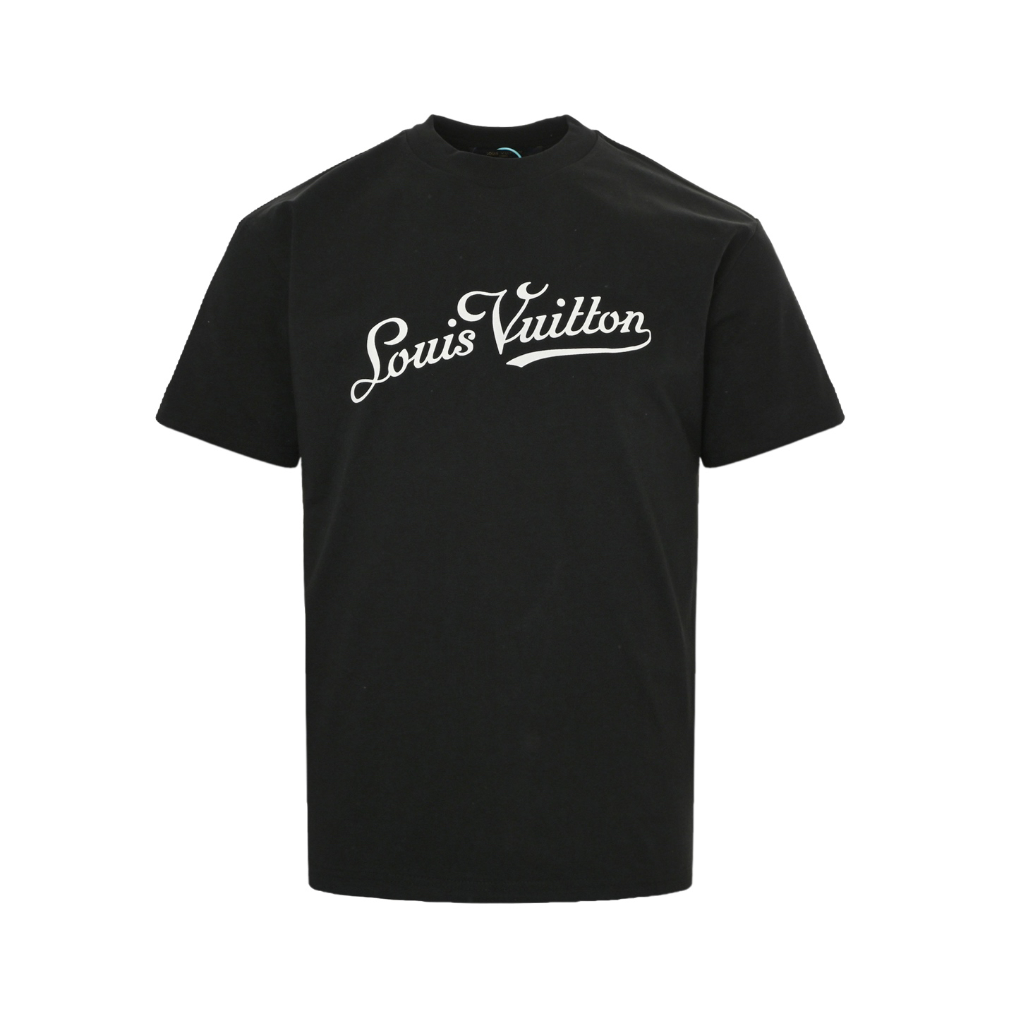 Front and back lettering suede T-shirt