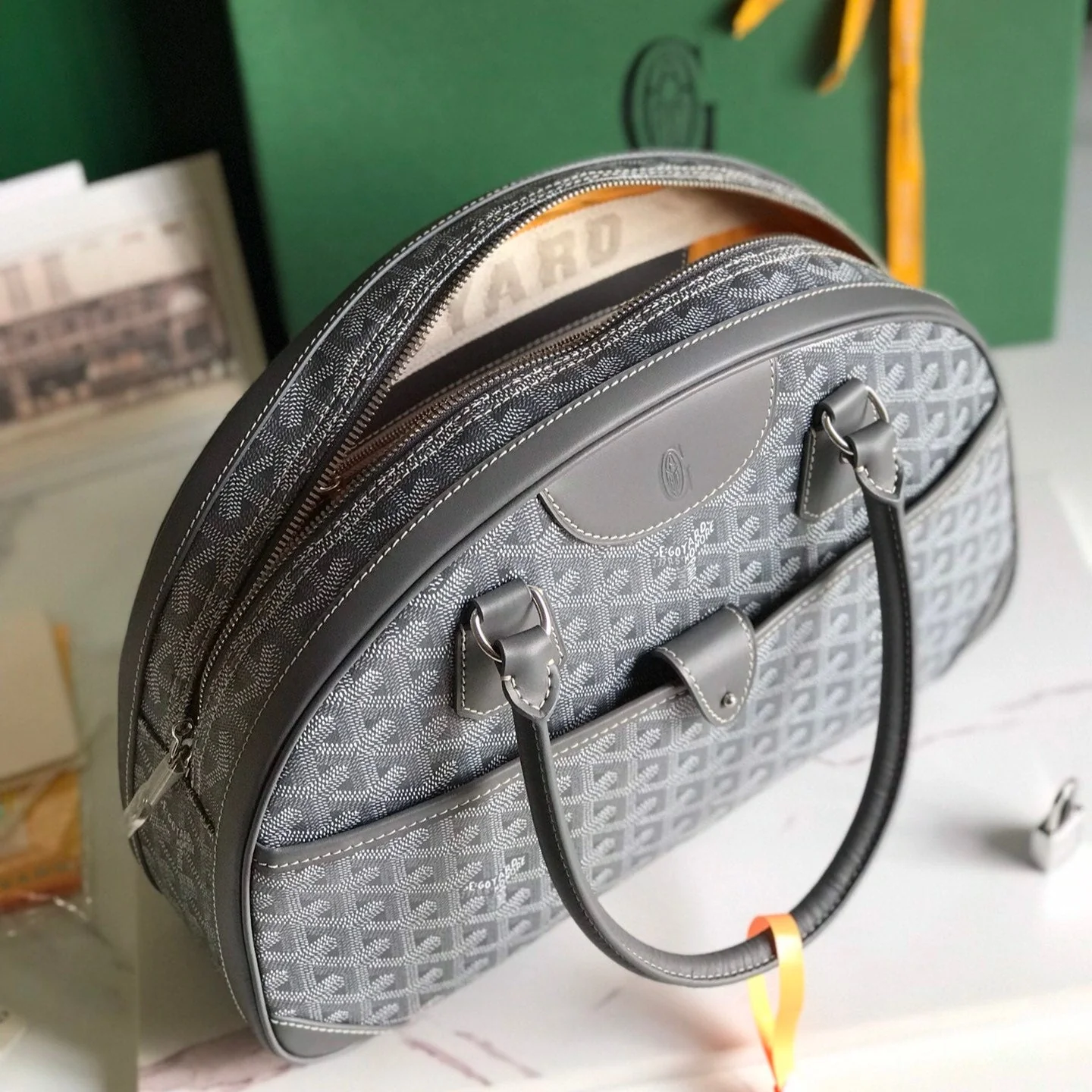 Grey Calfskin Handbag