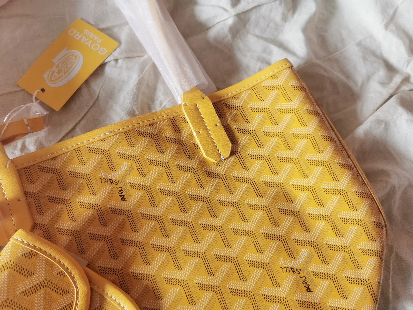 Mini 38CM Yellow Canvas Bag