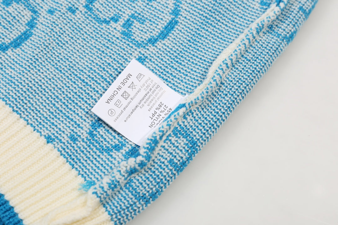 New Alphabet Jacquard Crew-Neck Sweater