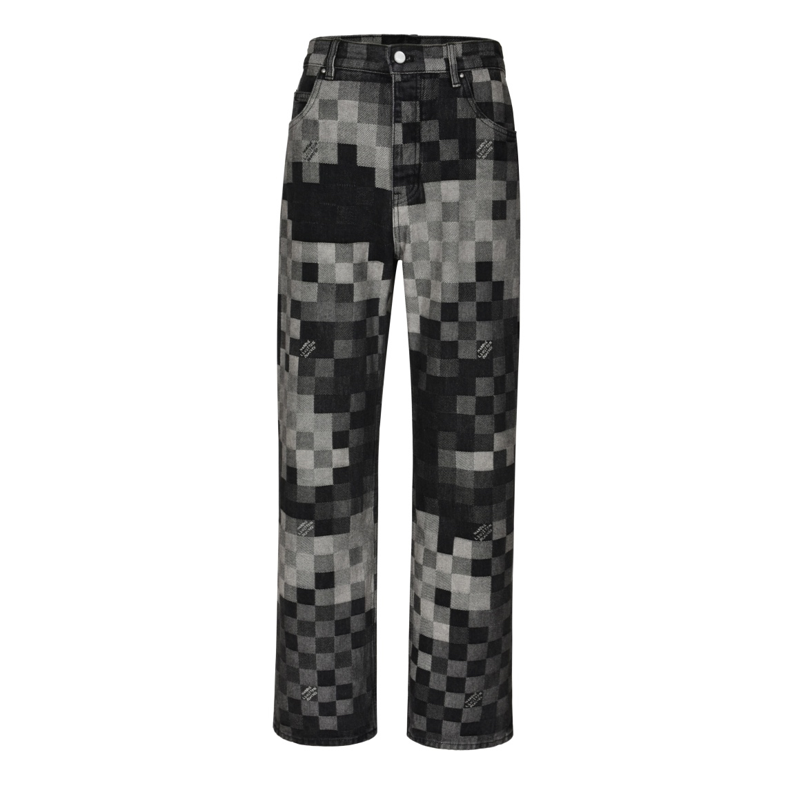 Early Spring Mosaic Checkered Jeans