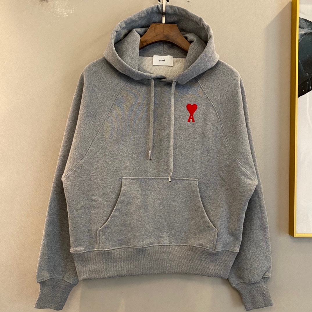 Heart Towel Embroidery Raglan Crewneck Hoodie