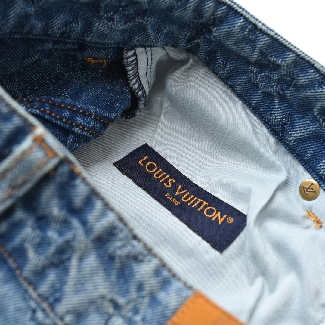 New Style Monogram Straight Trousers