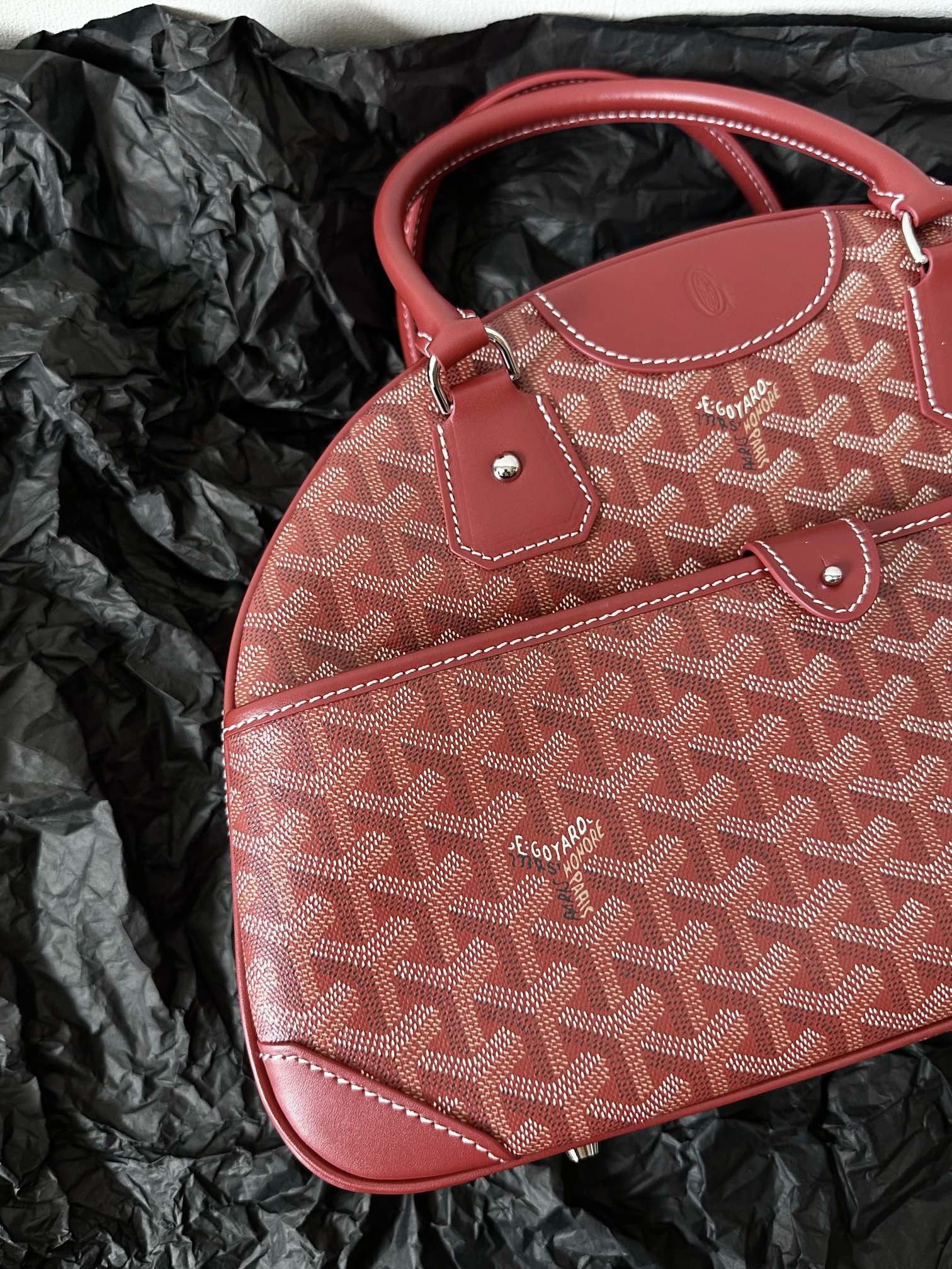 Medium Red Canvas Bowling Ball