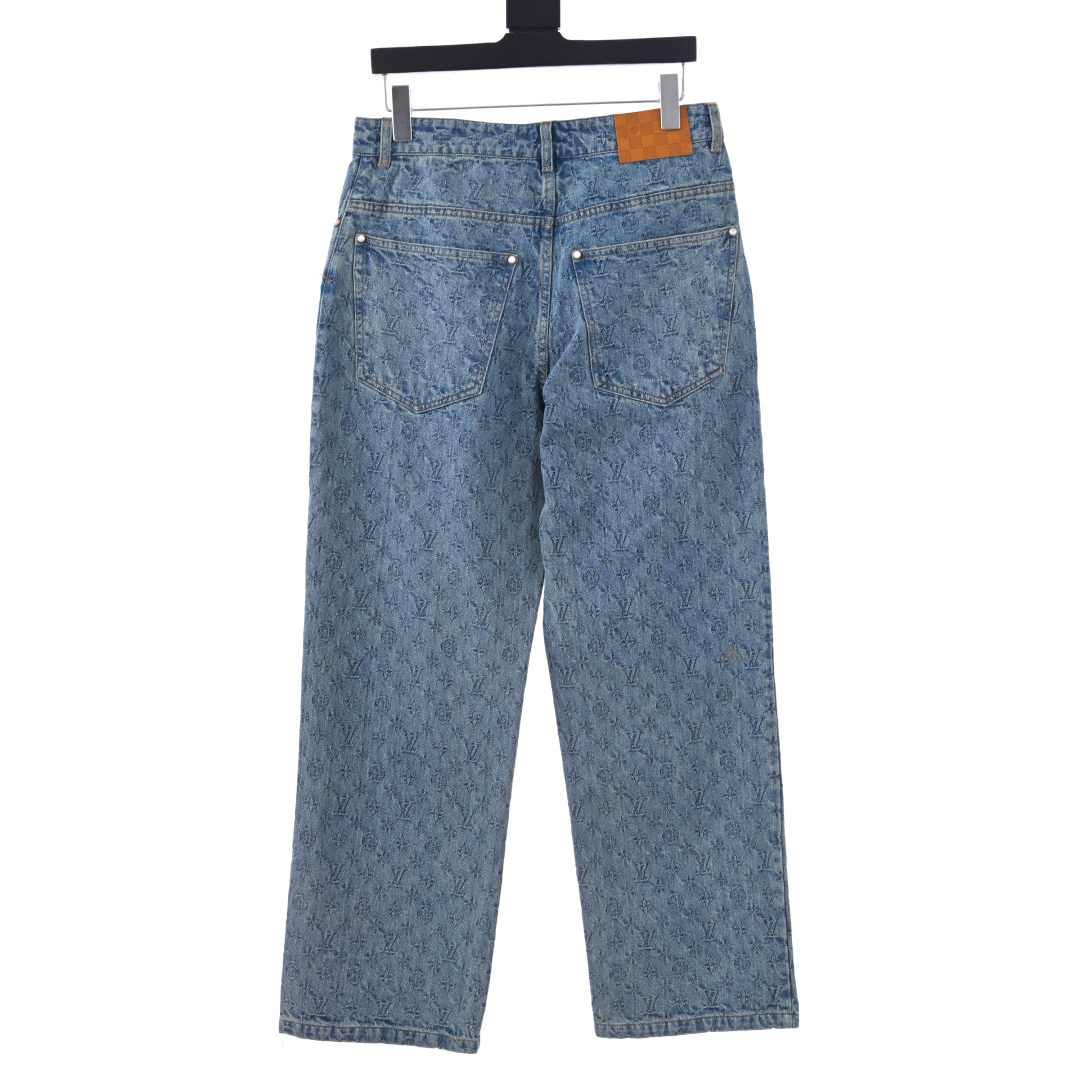 New Style Monogram Straight Trousers