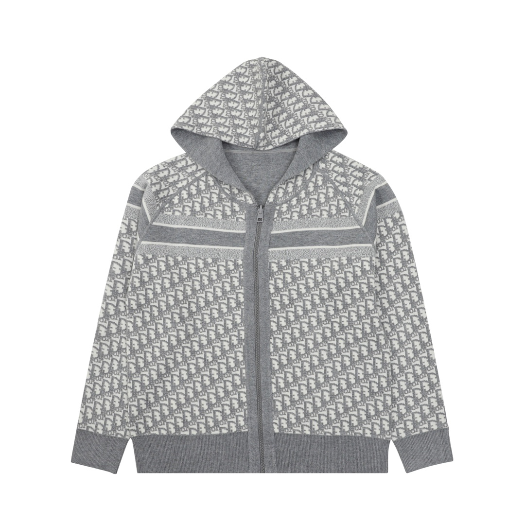 Reversible Cashmere Knitted Jacket