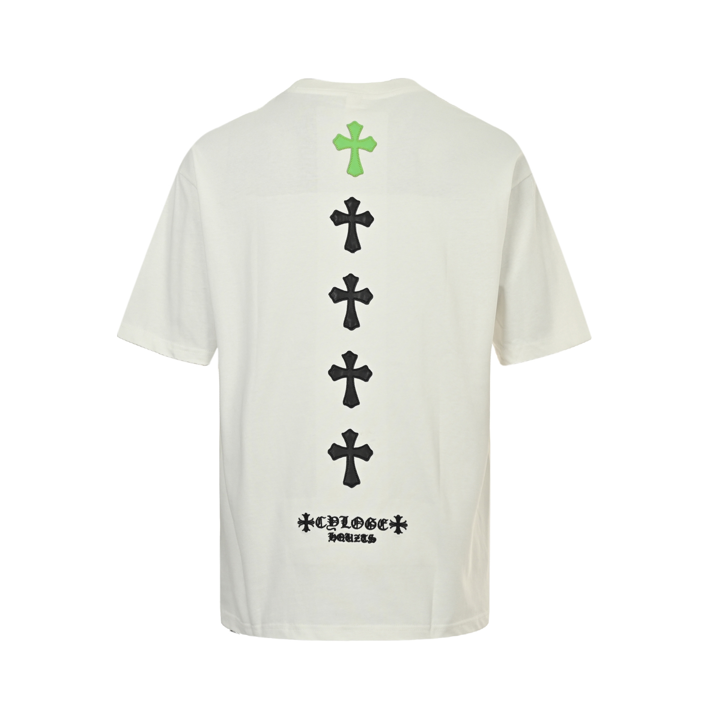 Fluorescent cross short-sleeved shirt