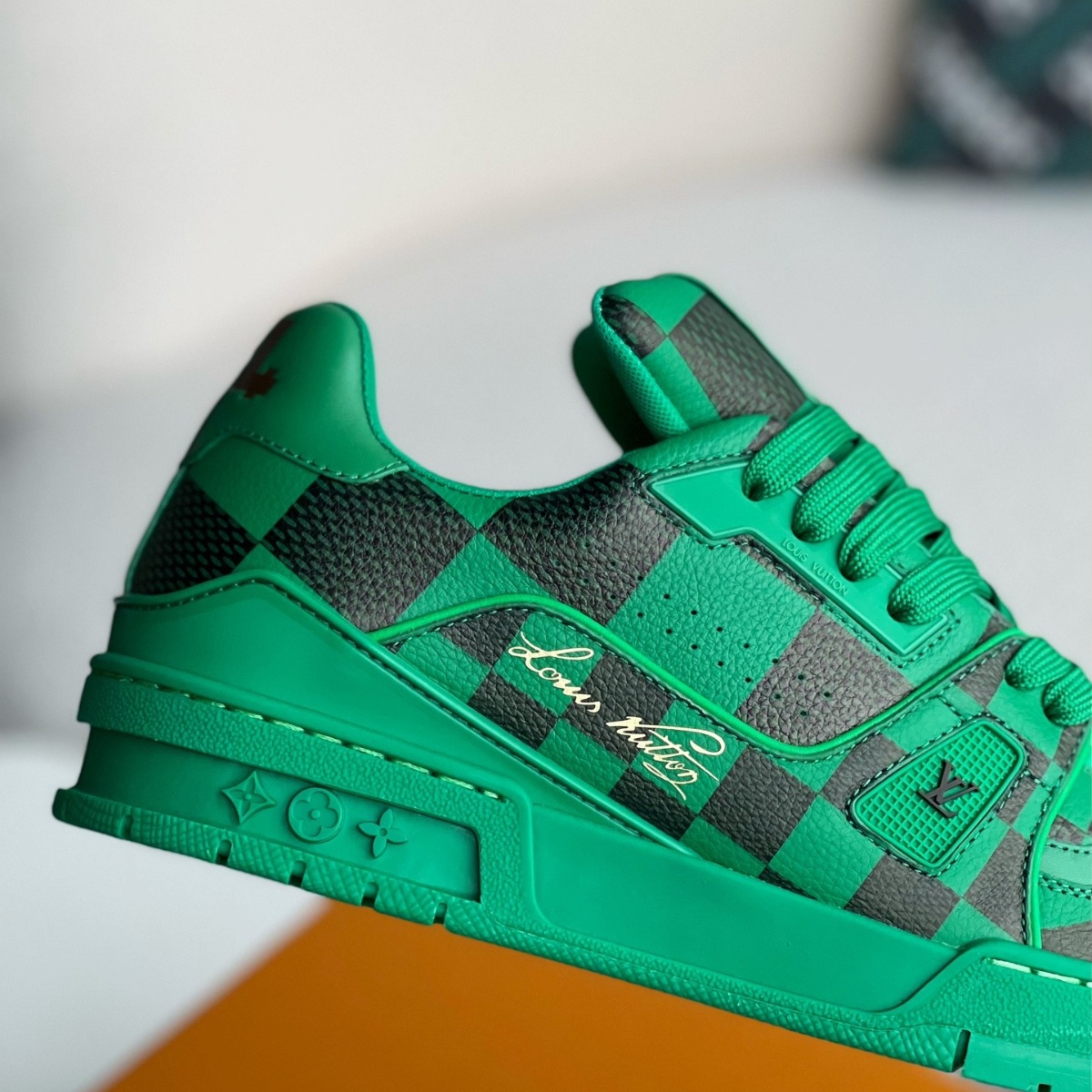 Trainer Sneaker Damier Pop Green