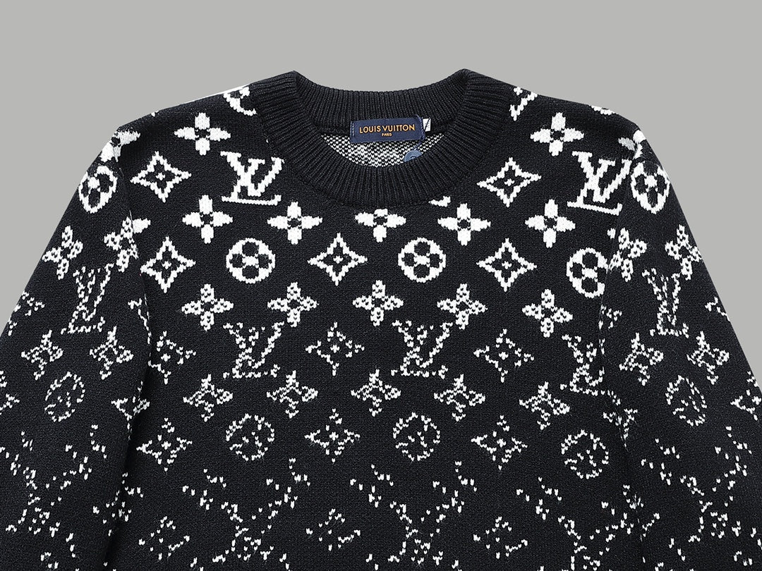 Unisex Street Style U-Neck Logo Luxury Sweater