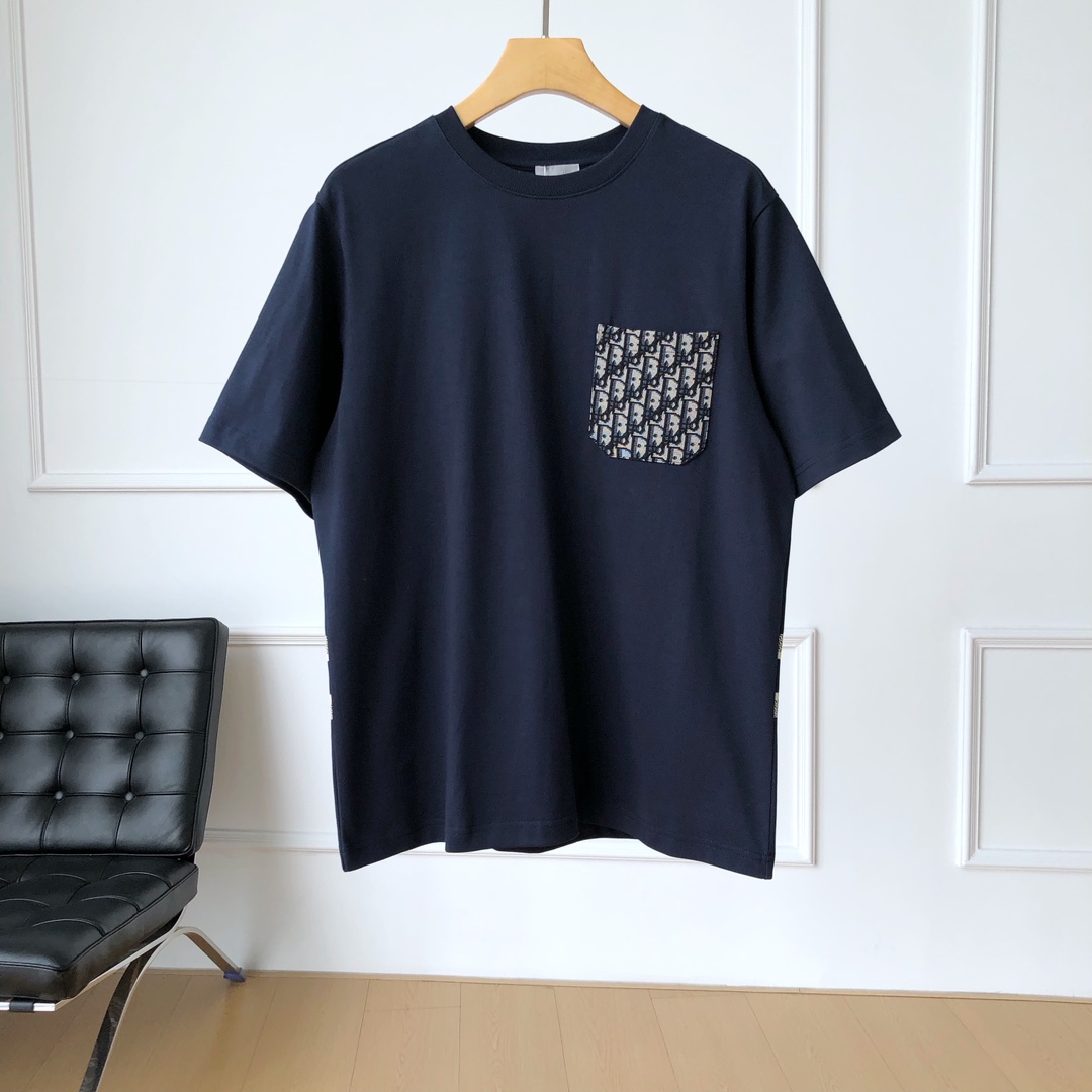 Old Monogram Pocket Patchwork Couple T-Shirt