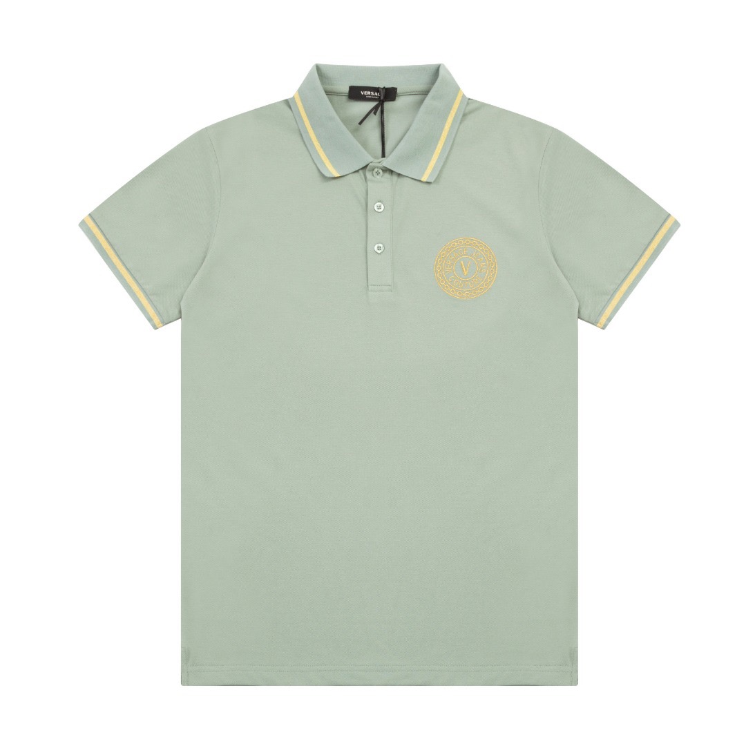 Gold Embroidery Polo Shirt