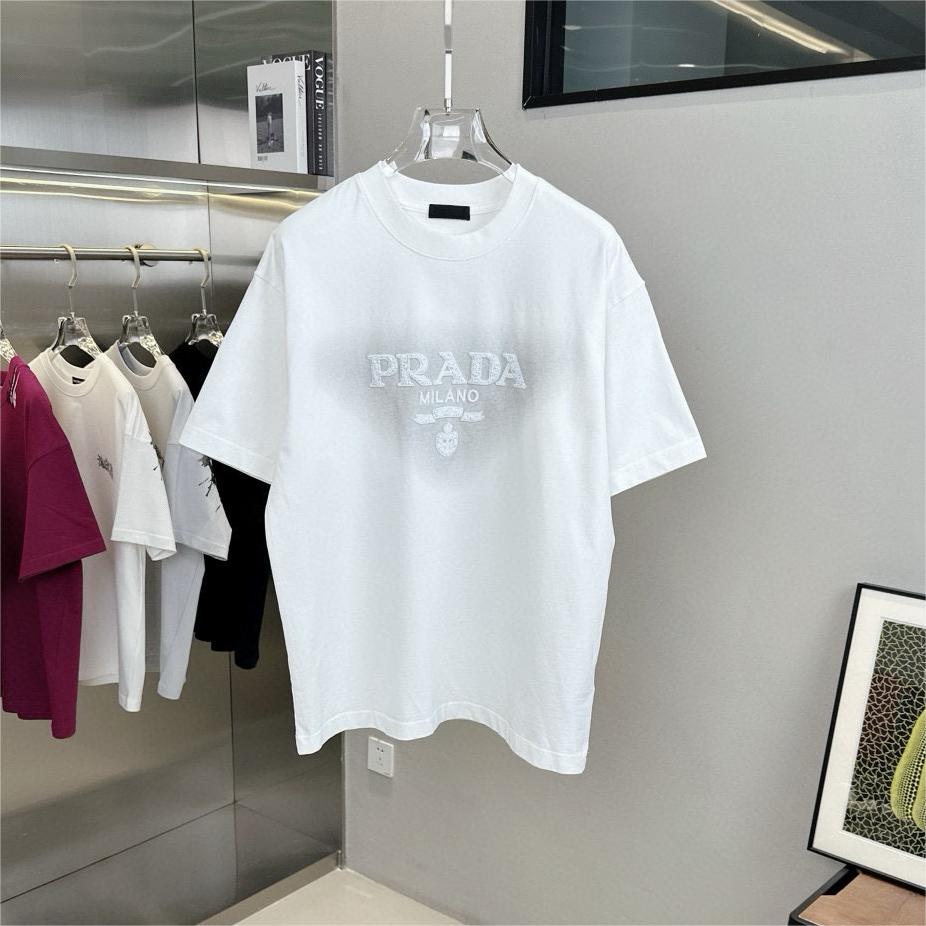 Embroidered Printed Triangle T-Shirt