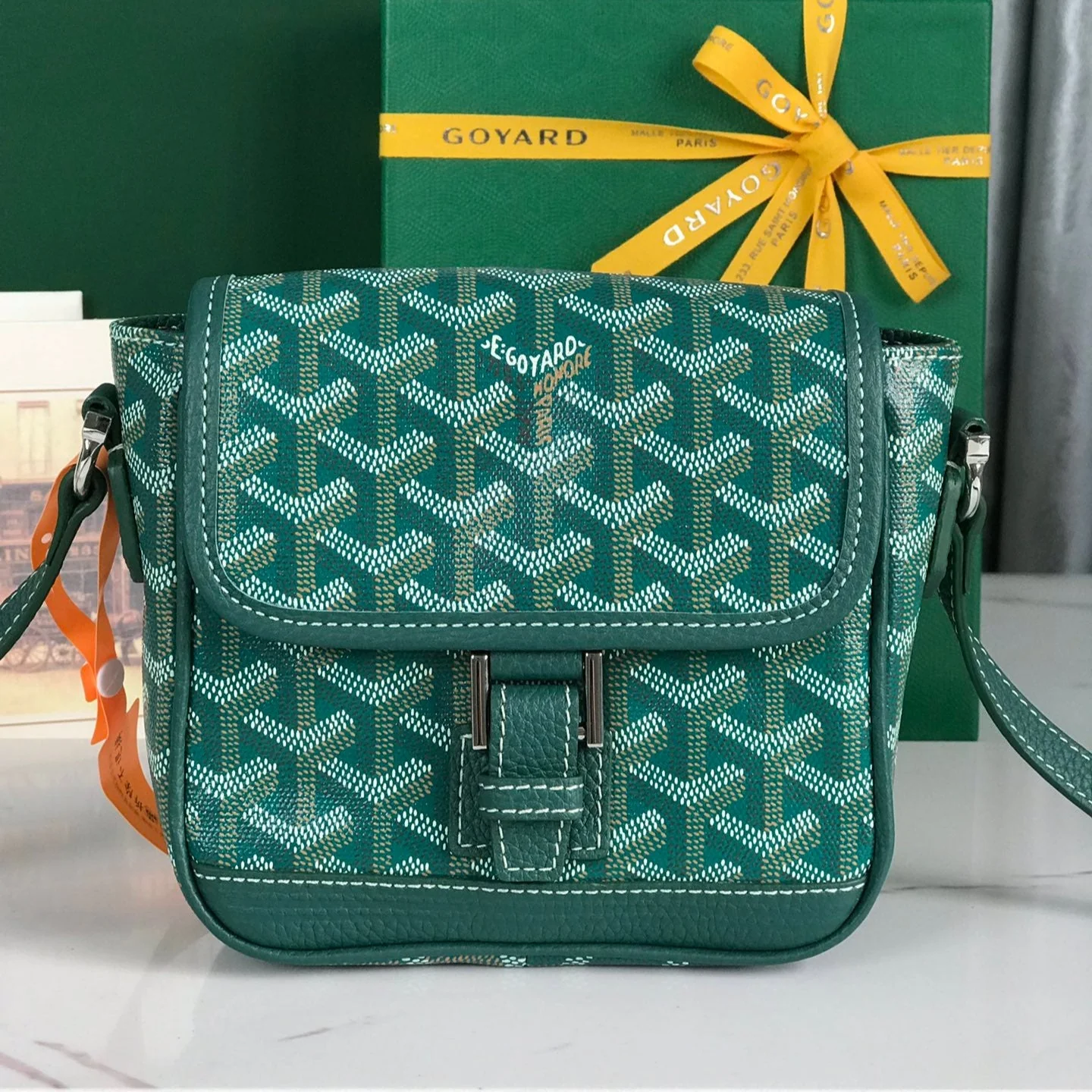 Green legant Canvas and Lambskin