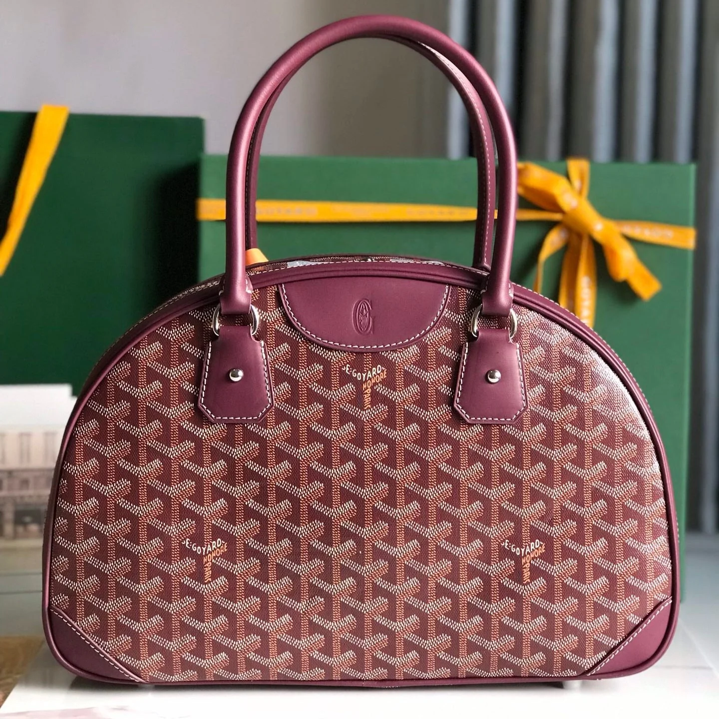 Burgundy Calfskin Handbag