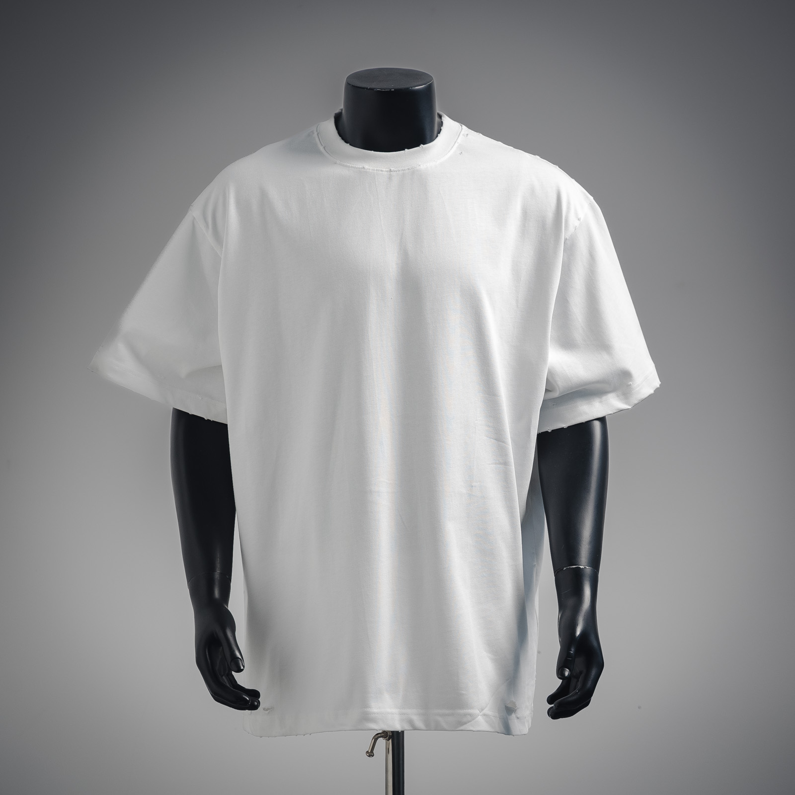 Distressed Offset Printed T-shirt