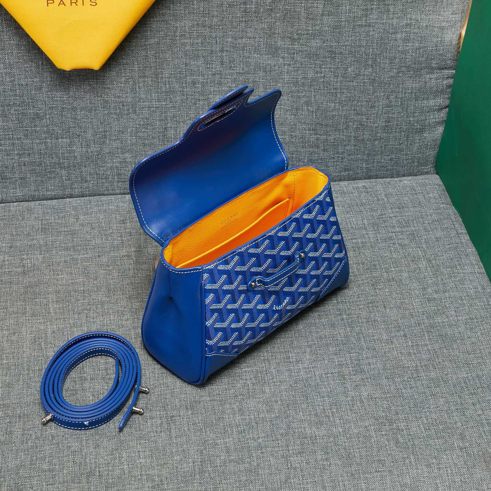 Mini Bag Blue Canvas