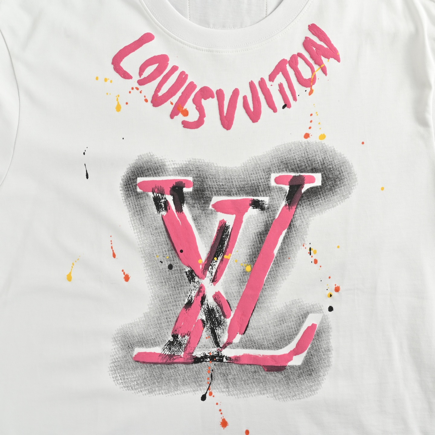 25ss graffiti logo print T-shirt