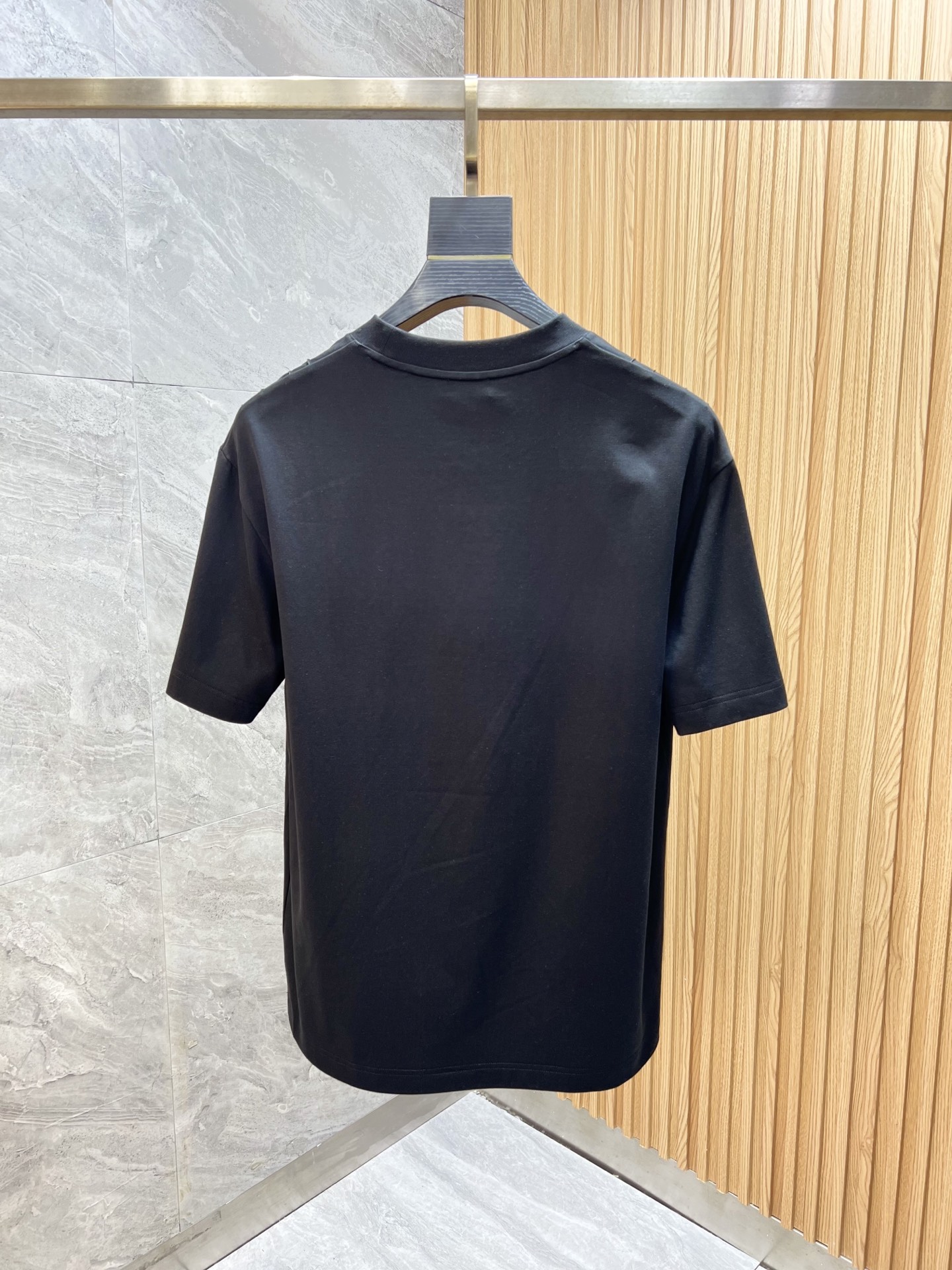 Washed and worn embroidered T-shirt