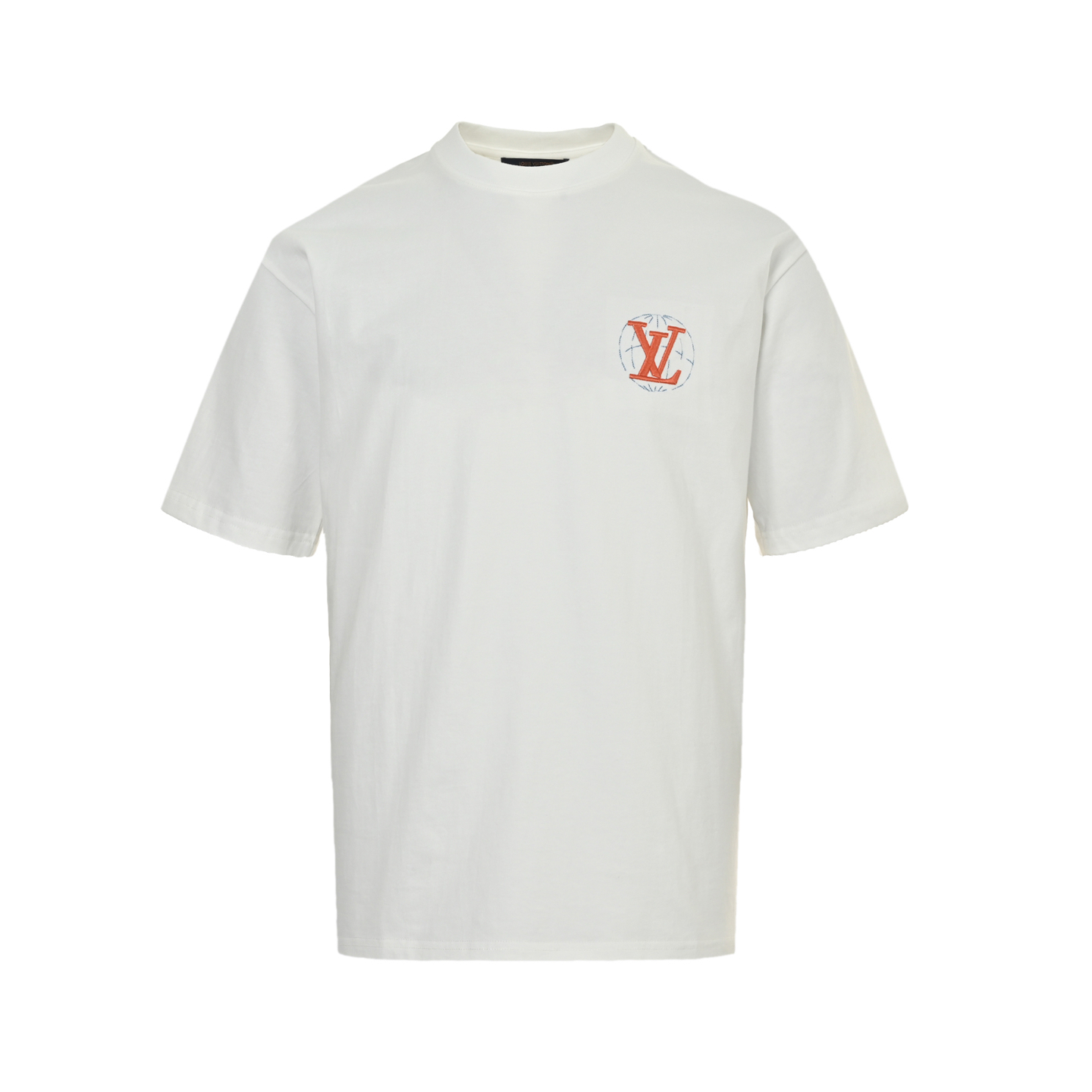 Earth logo embroidered T-shirt