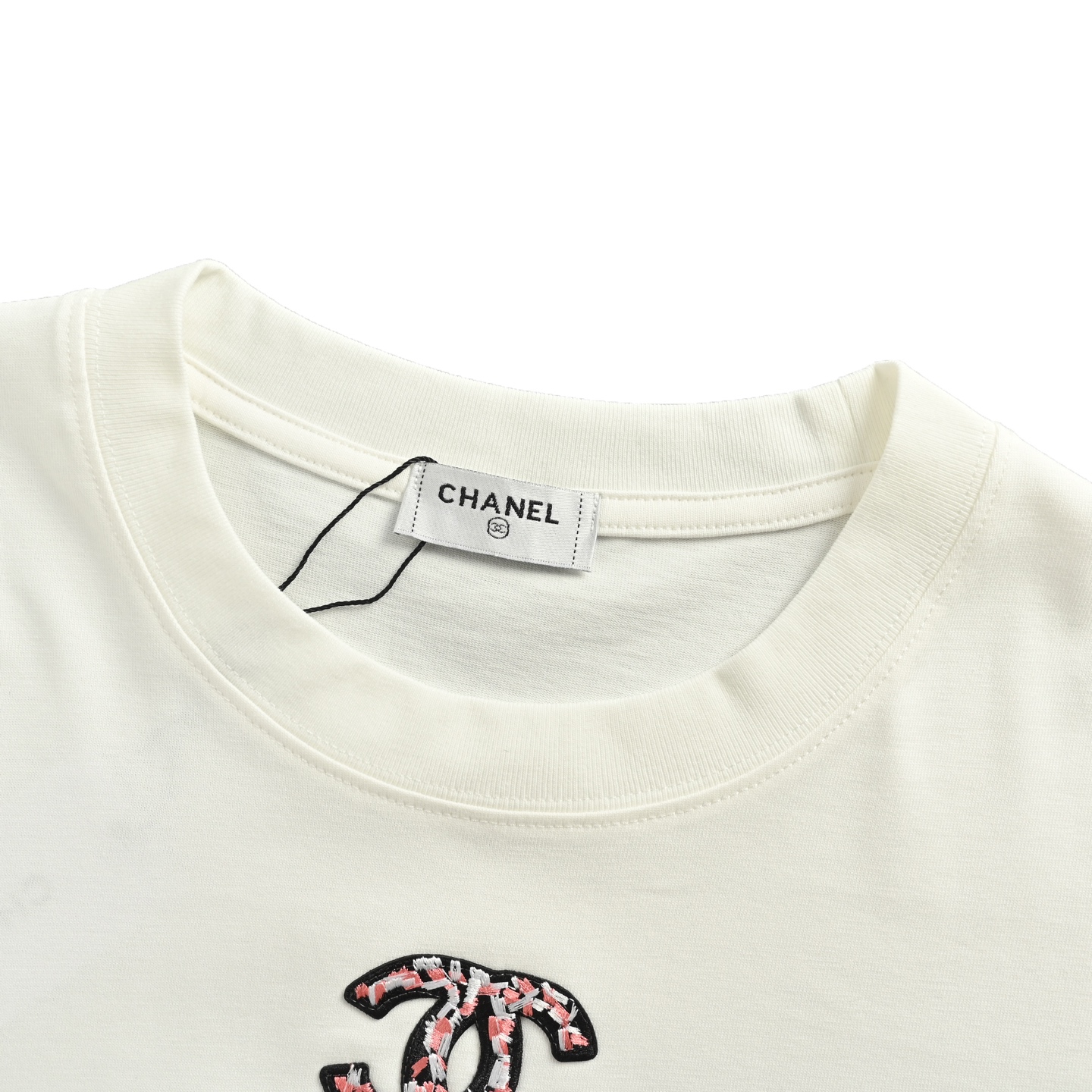 Snowflake embroidered T-shirt