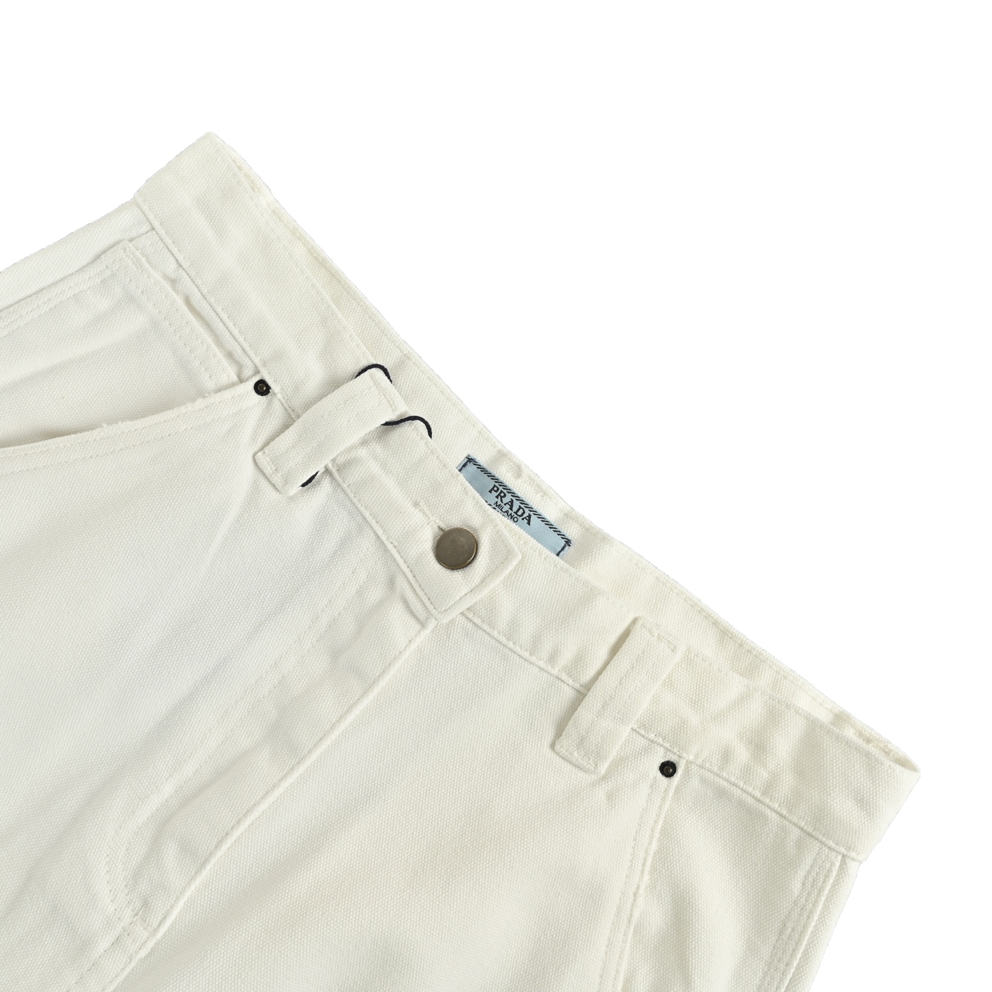 Triangle leather lumberjack jeans