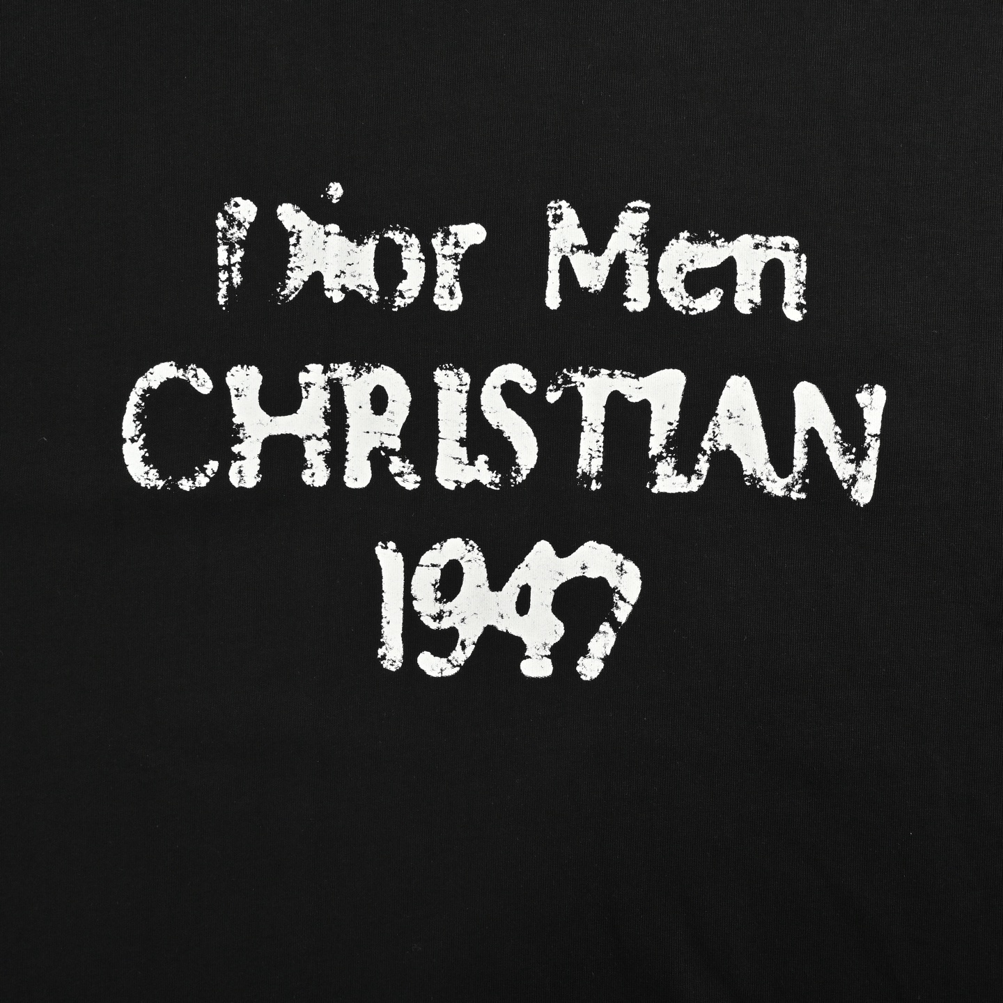 Damaged letter print short sleeves