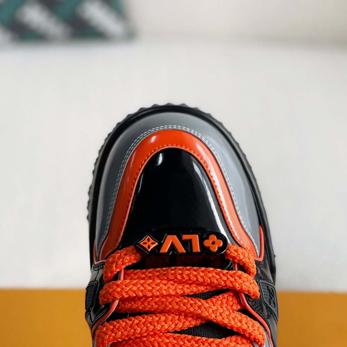 Trainer Maxi Black Orange Monogram