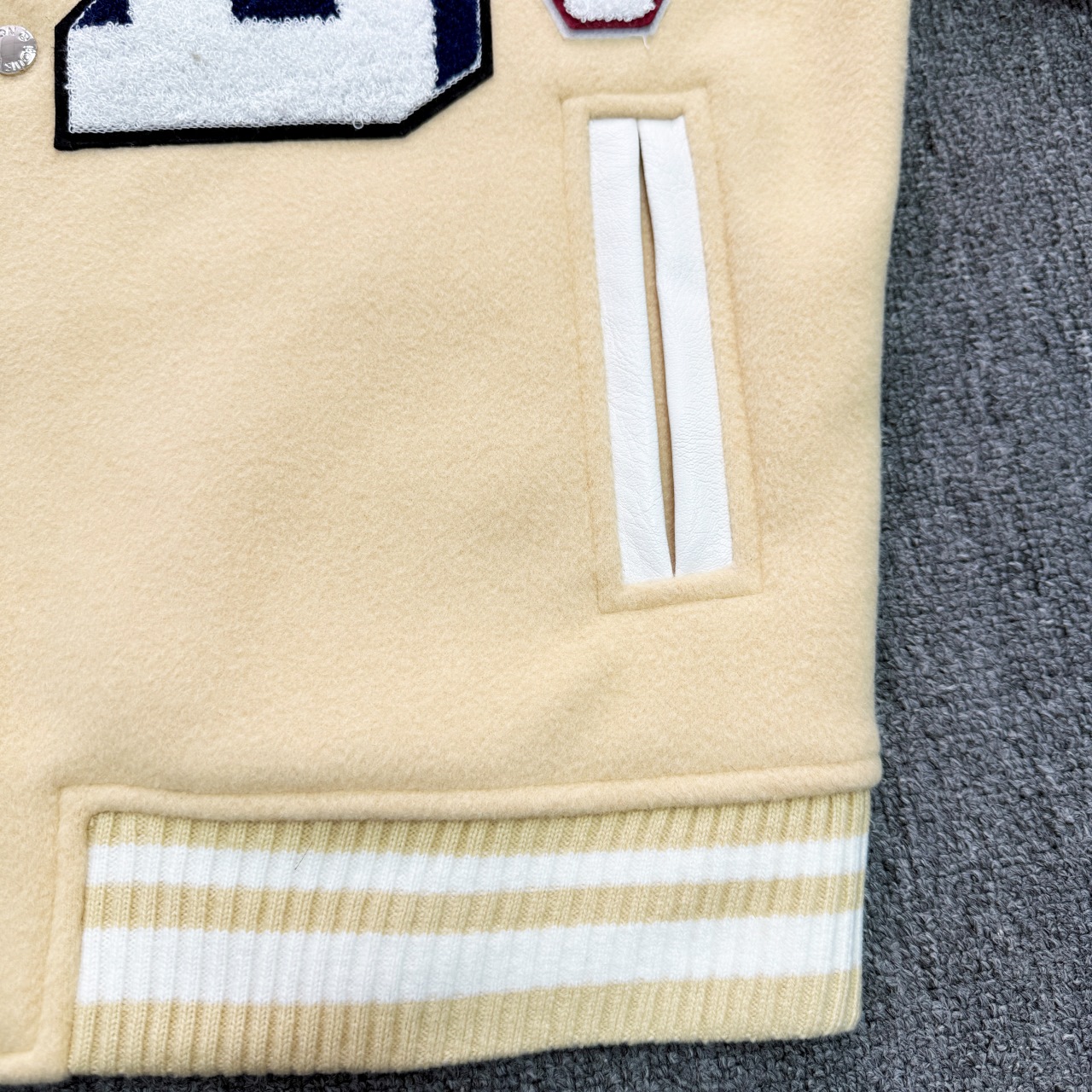 Autumn And Winter Leather Patchwork Baseball Casual Jacket