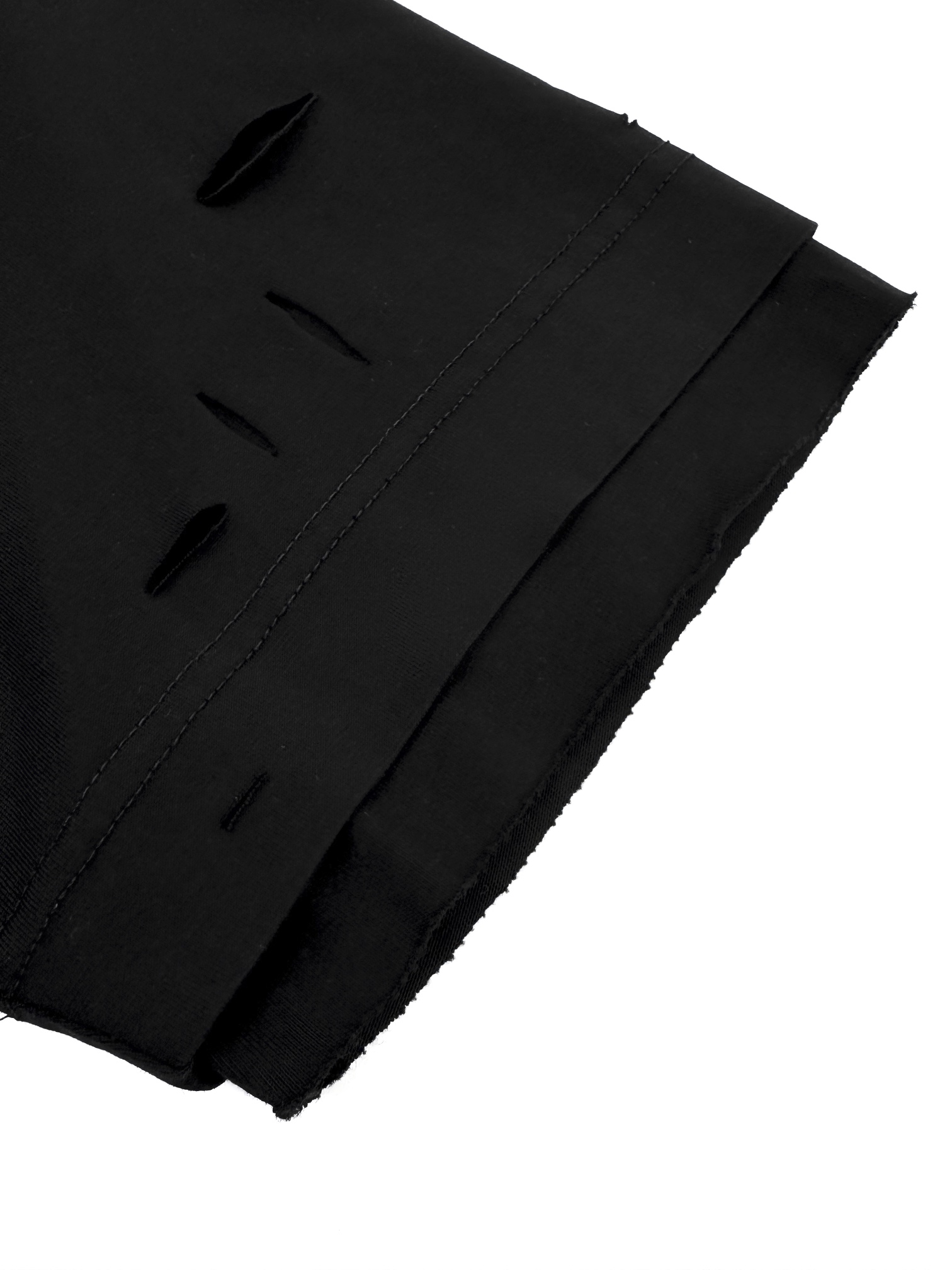 Ripped Double Layer Short Sleeve T-shirt