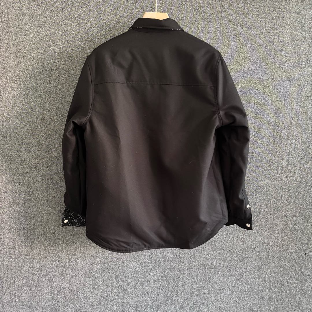 Lapel Long Sleeve Reversible Shirt