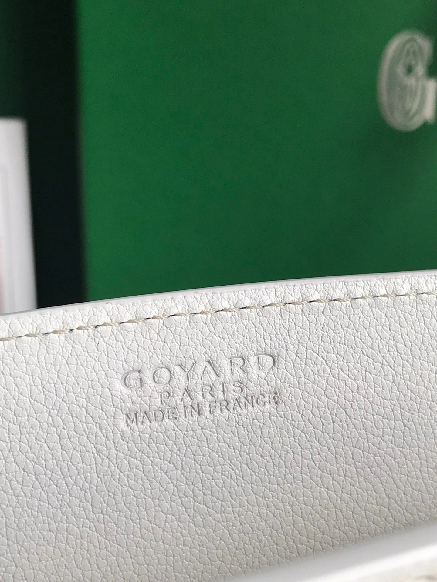 White Calfskin Structured Mini Bag