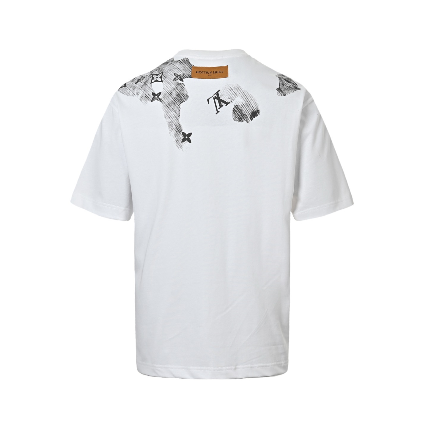 Ink embroidered lettering T-shirt