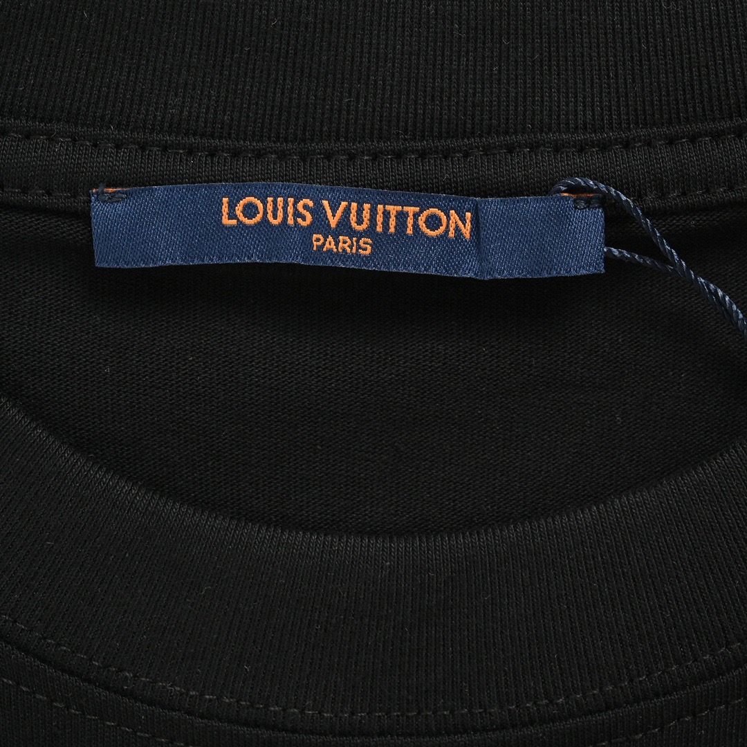 24ss Gradient old flower foam print short sleeve T-shirt