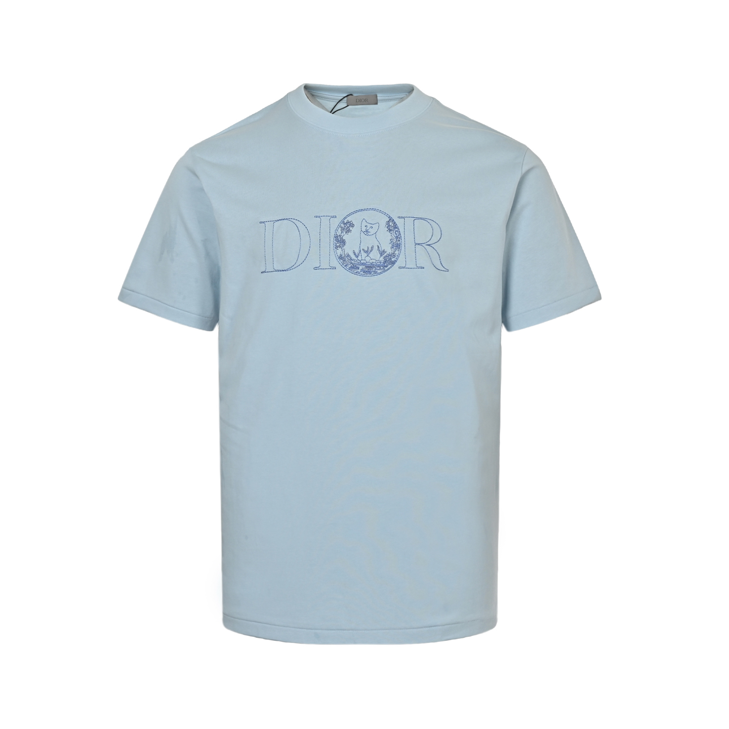 Cat embroidered T-shirt