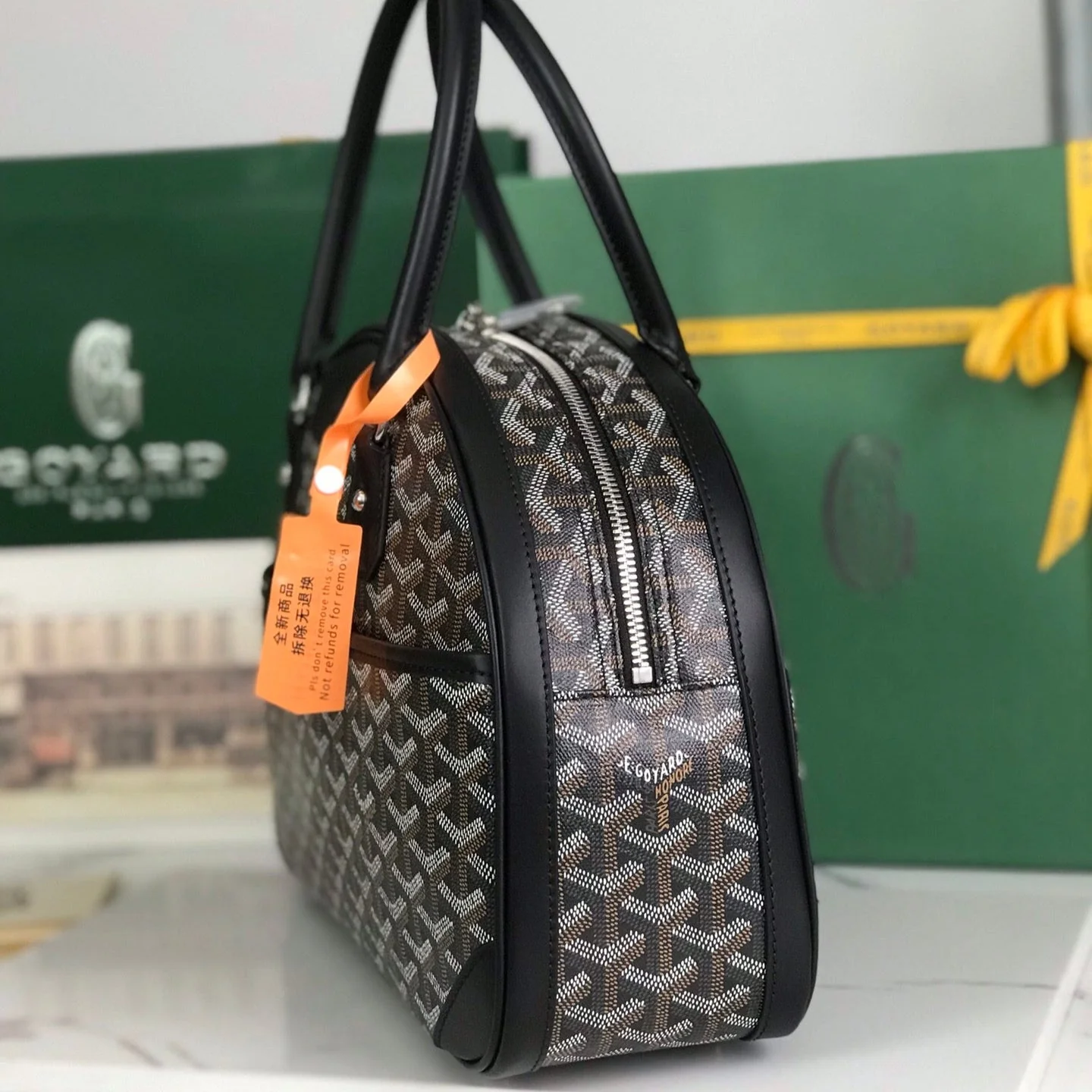 Black Calfskin Handbag