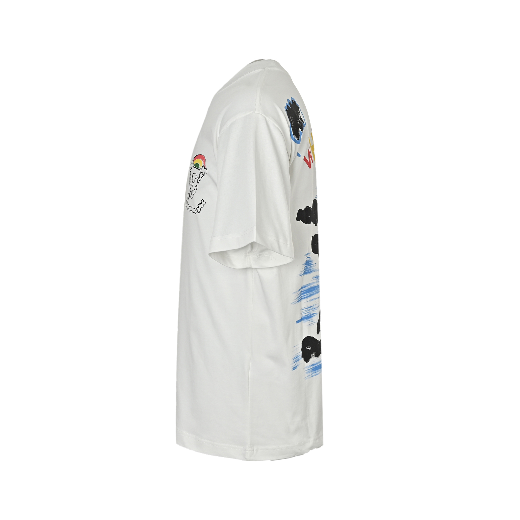 Back Painted Cloud Graffiti T-Shirt