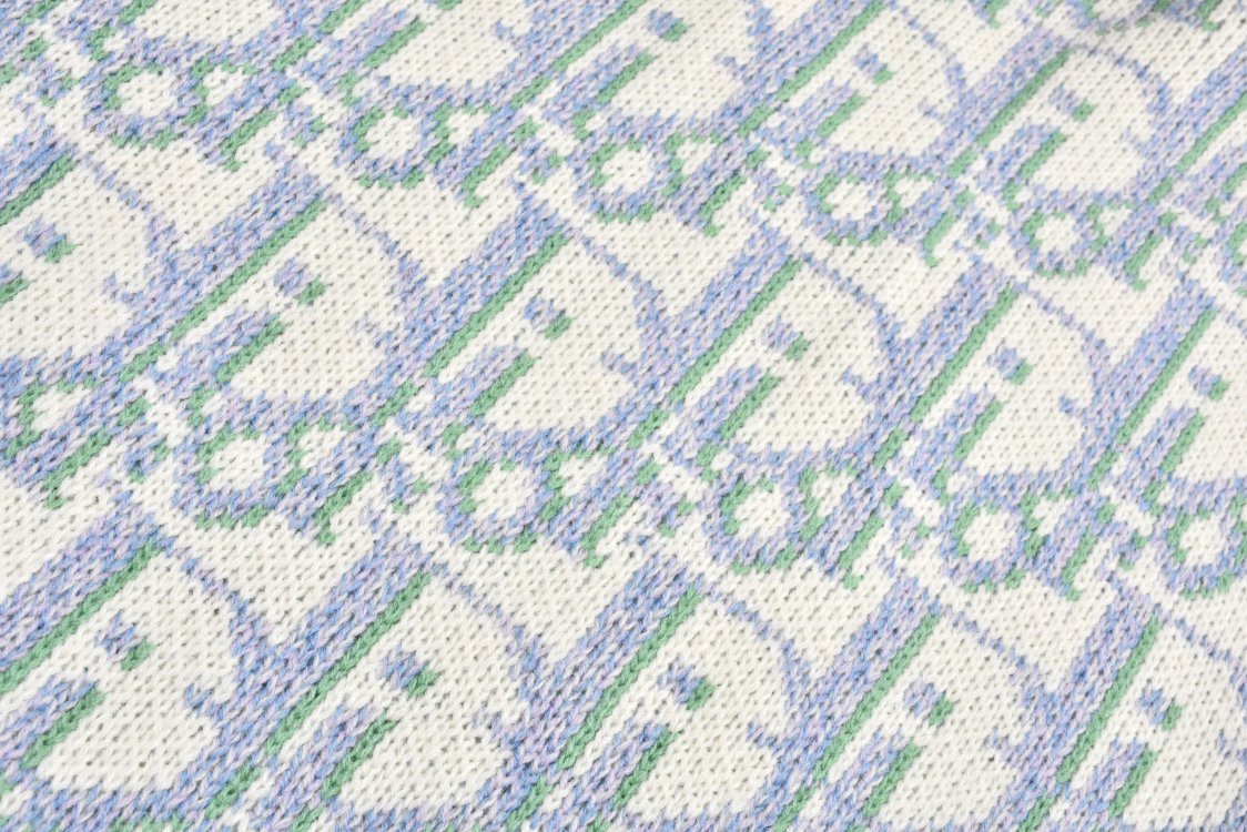 All Over Print Jacquard Cardigan Sweater