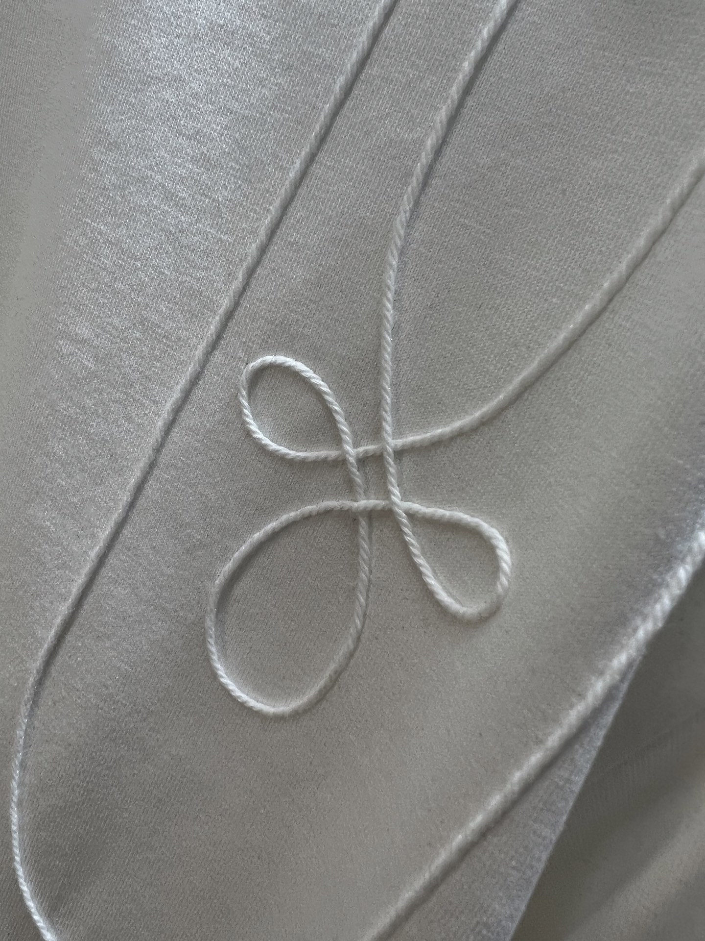 Washed and worn embroidered T-shirt