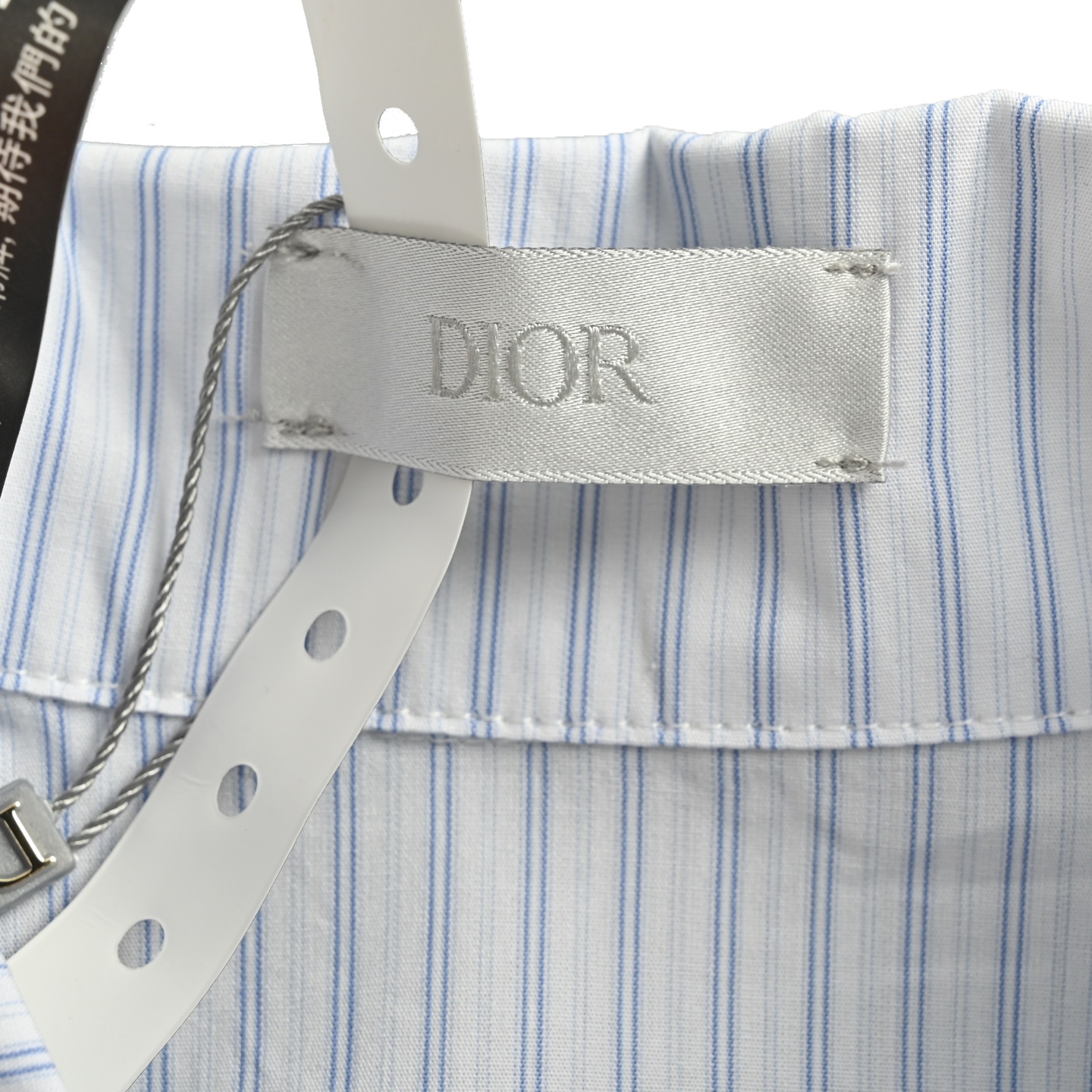 Paneled Striped Zip-Up Shirt