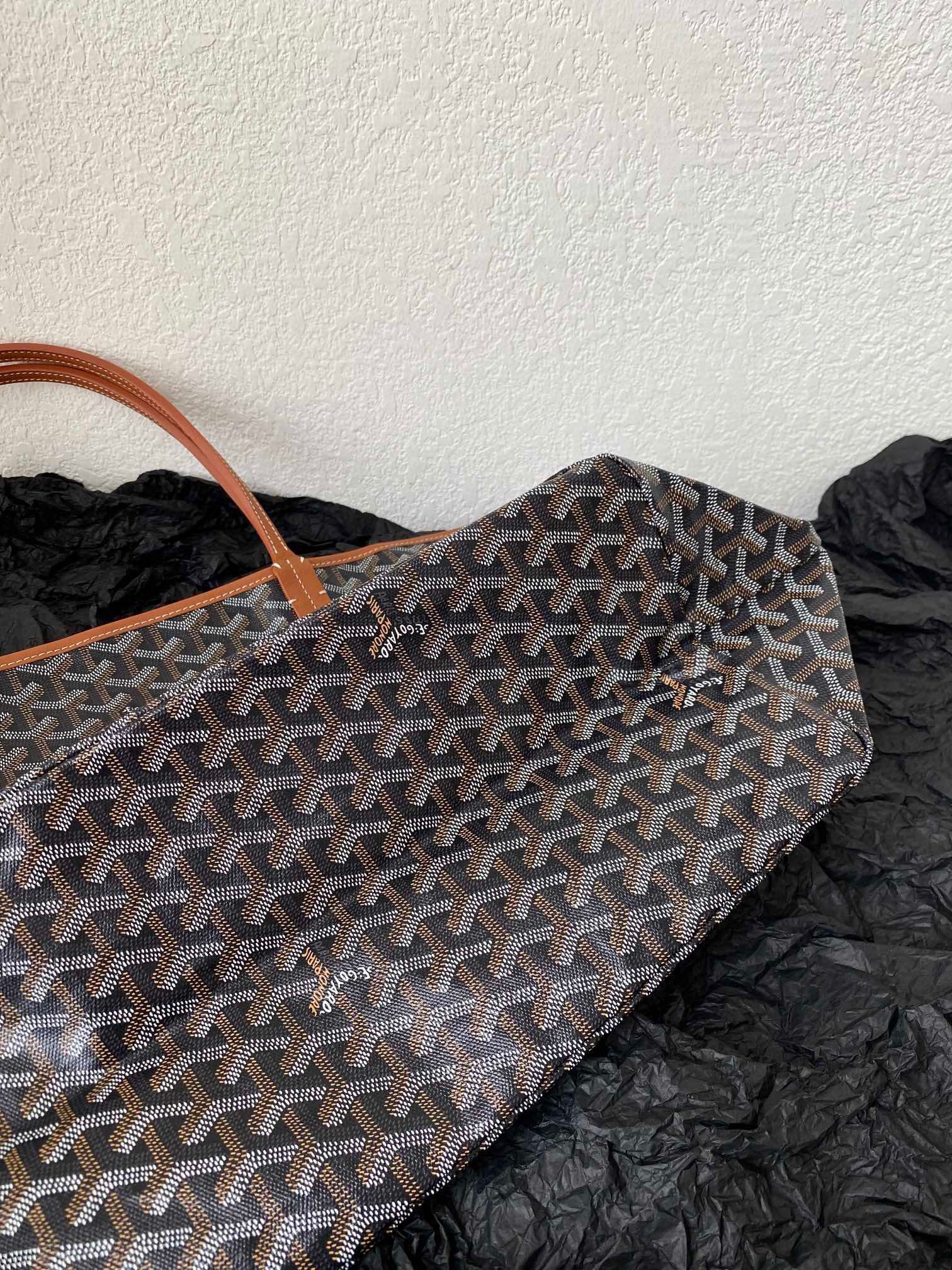 Black Brown Shopping Bag