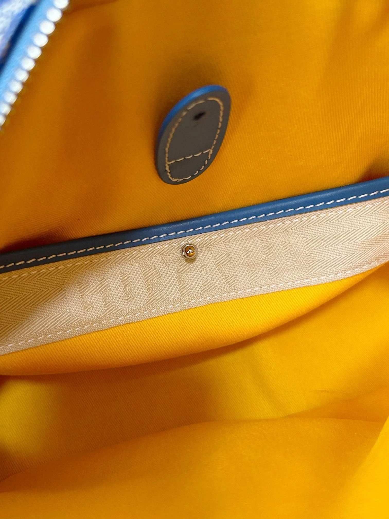 Small Blue Canvas Bowling Ball