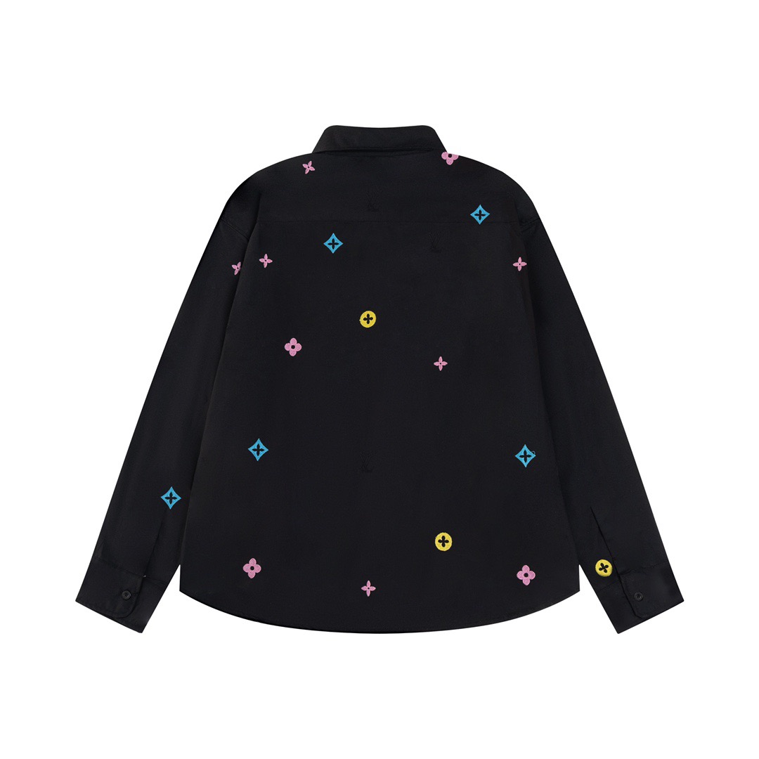 Pocket Patch Embroidered Shirt