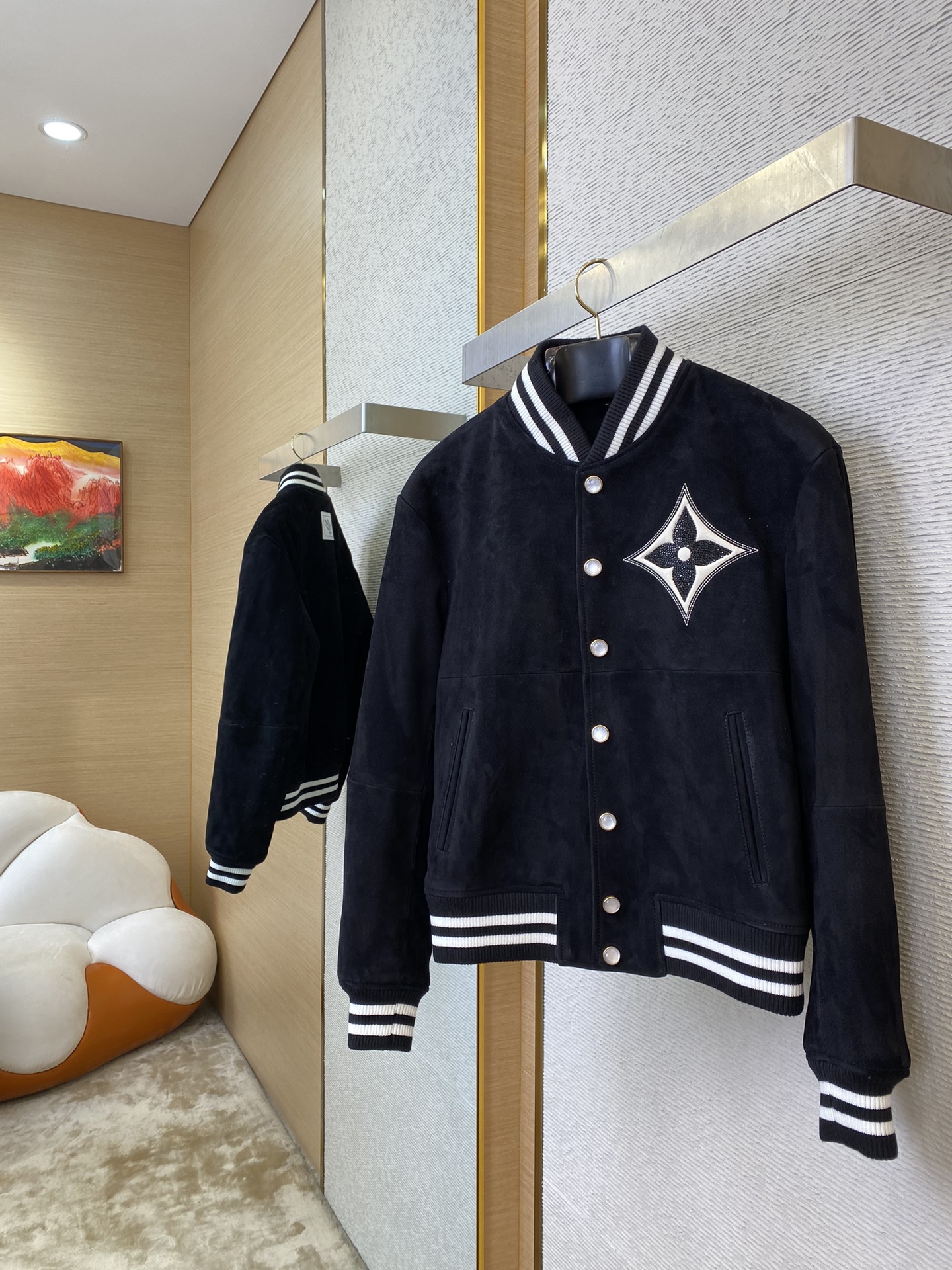 Rhinestone Suede Jacket