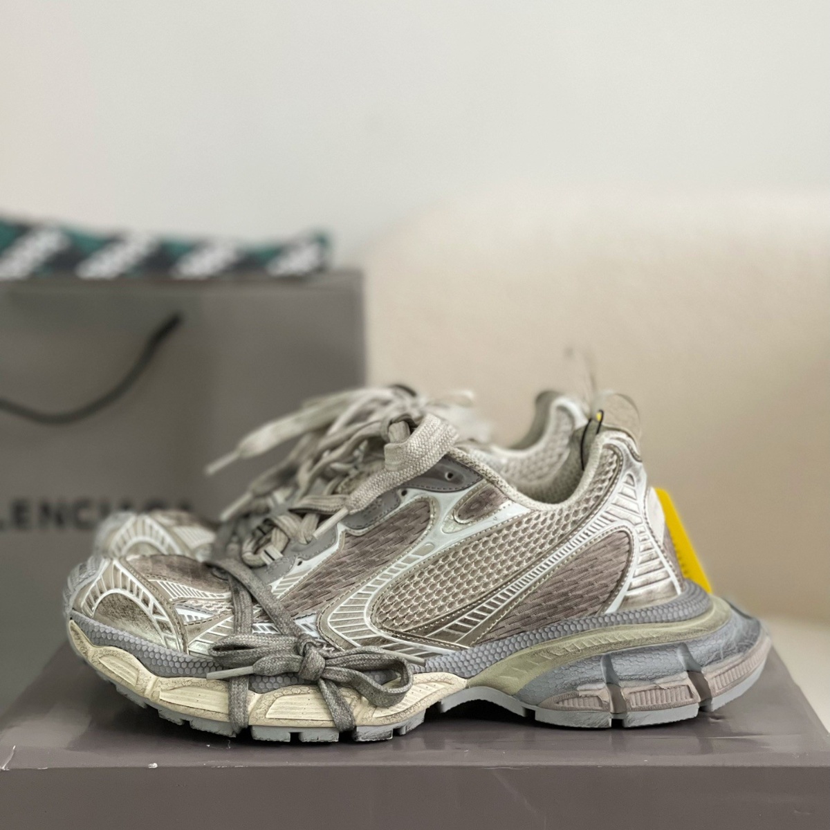 White Silver Summer Mesh